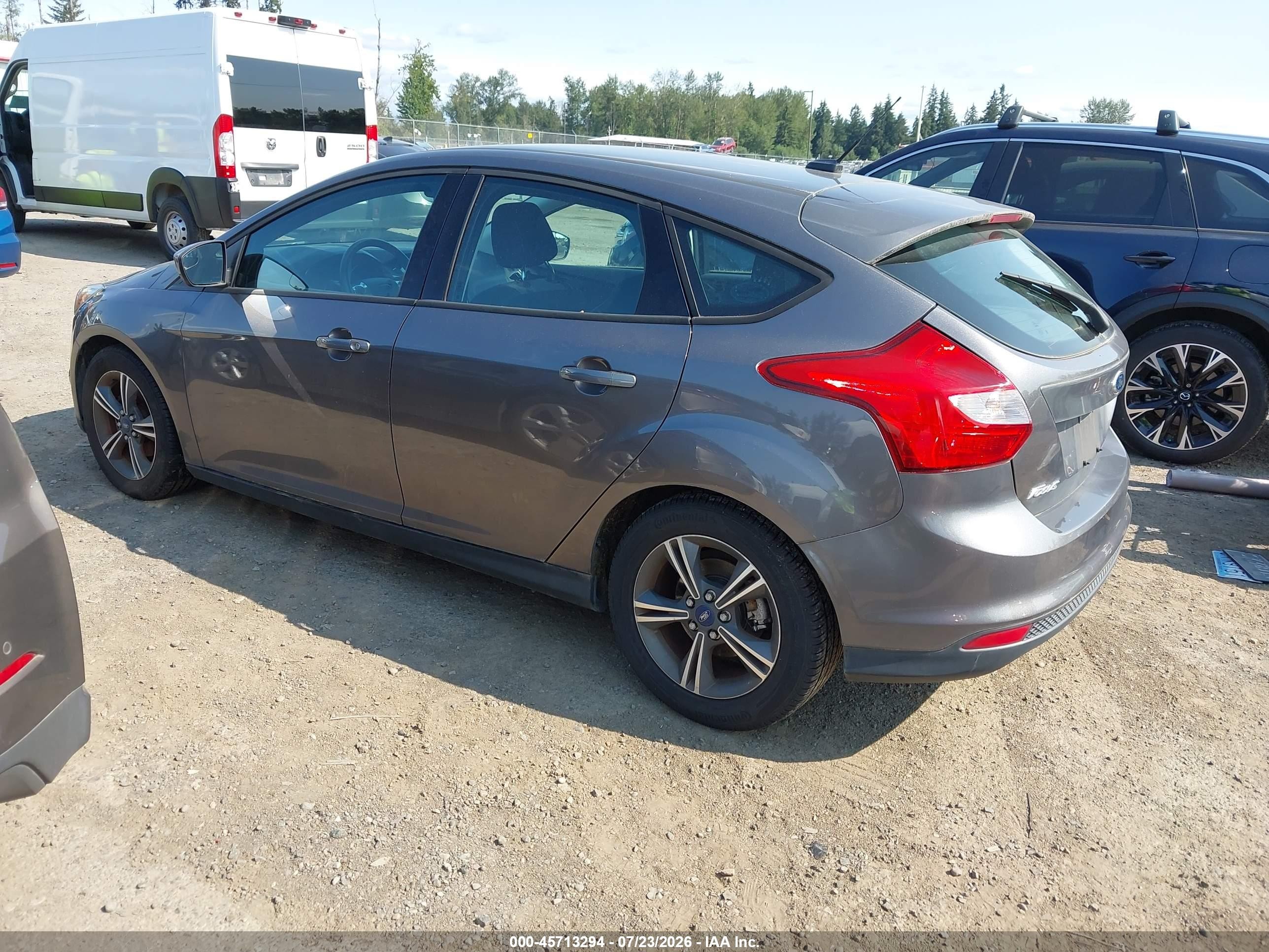 2012 Ford Focus Se Gray vin: 1FAHP3K24CL258304