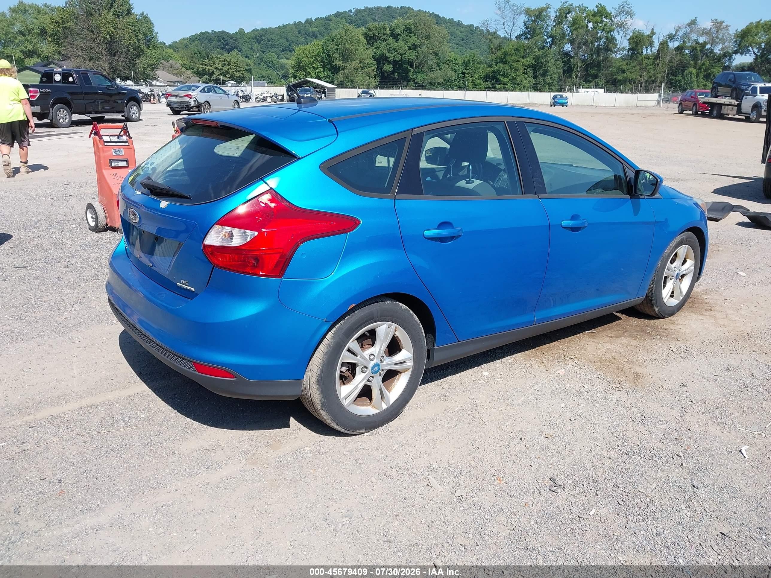 2012 Ford Focus Se Синий vin: 1FAHP3K24CL366275