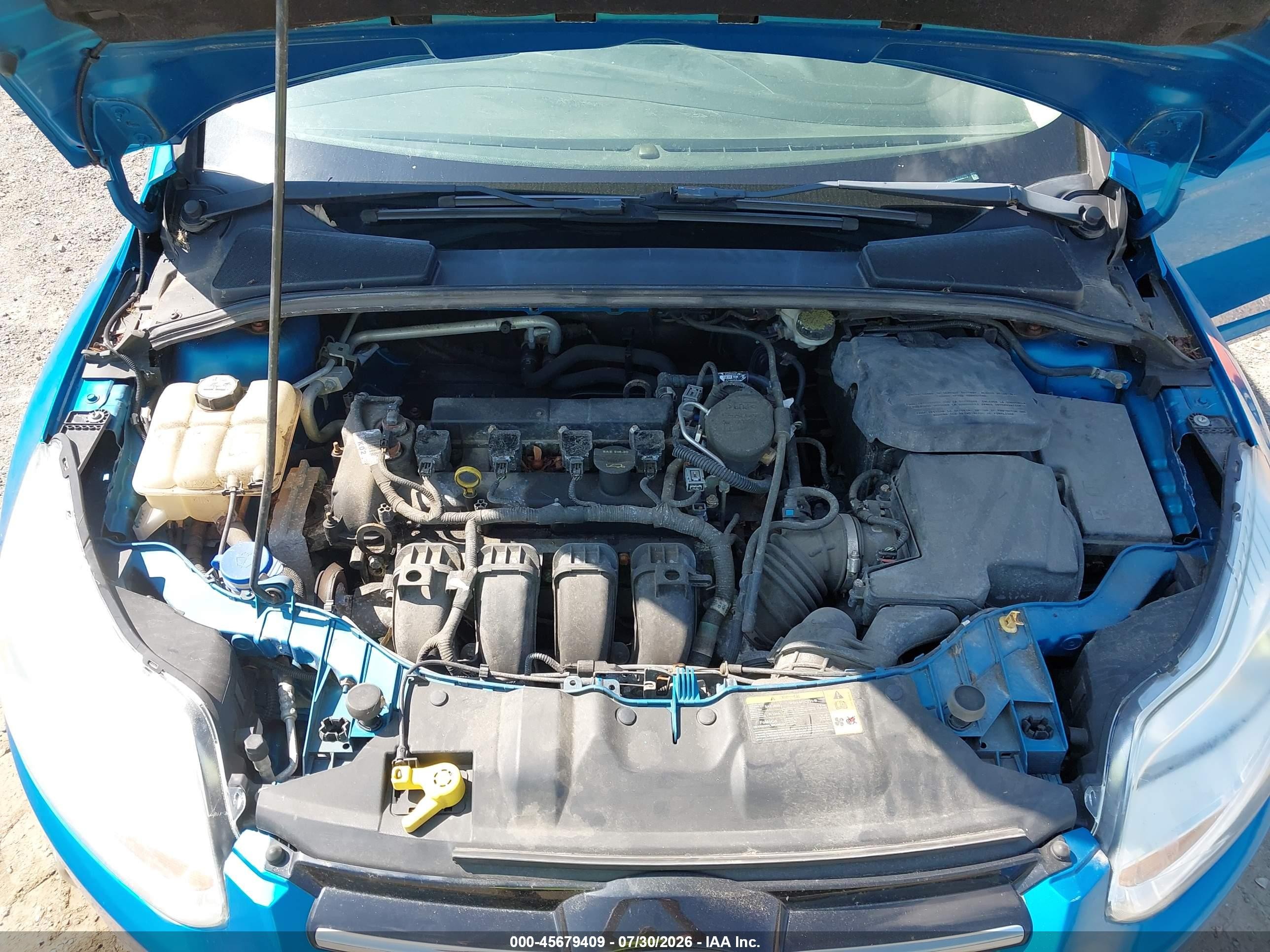 2012 Ford Focus Se Синий vin: 1FAHP3K24CL366275