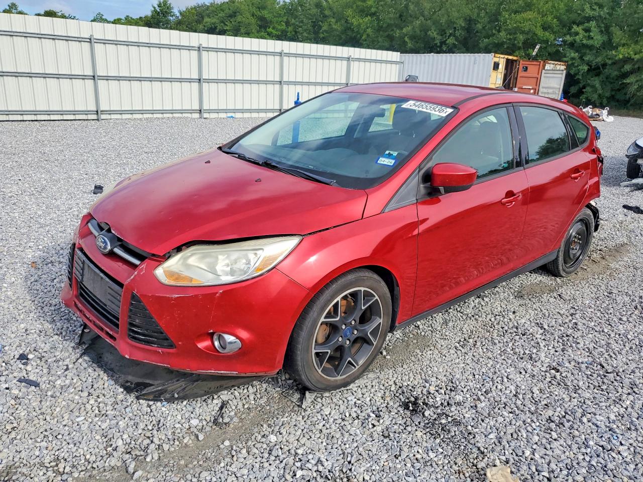 2012 Ford Focus Se Red vin: 1FAHP3K24CL371380