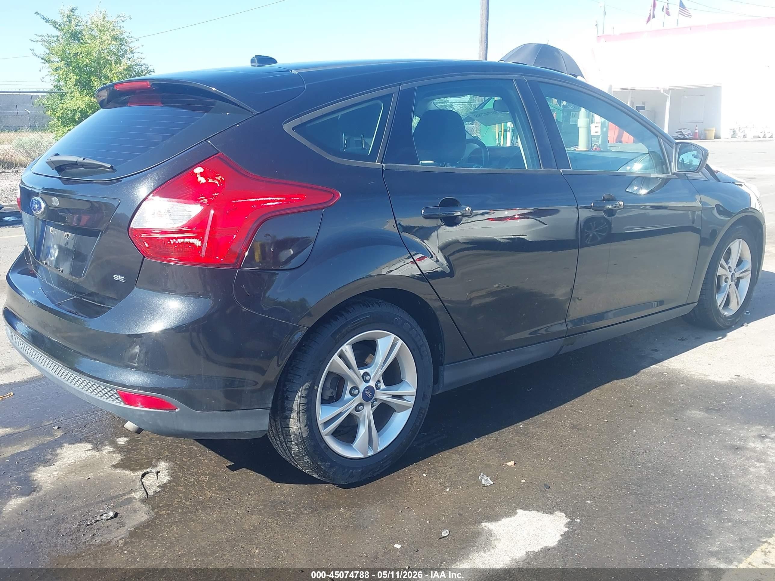 2012 Ford Focus Se Black vin: 1FAHP3K24CL410565