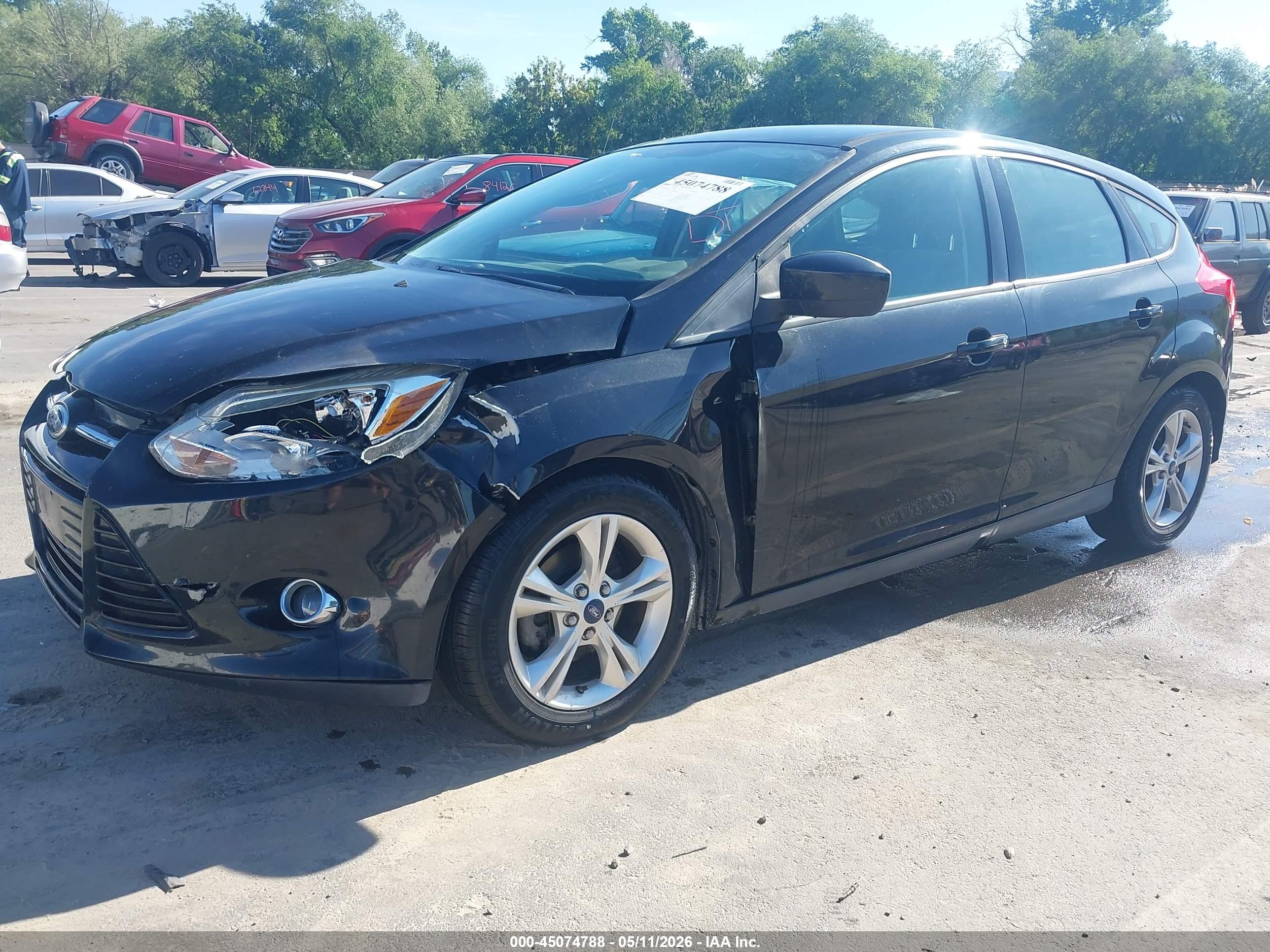 2012 Ford Focus Se Black vin: 1FAHP3K24CL410565