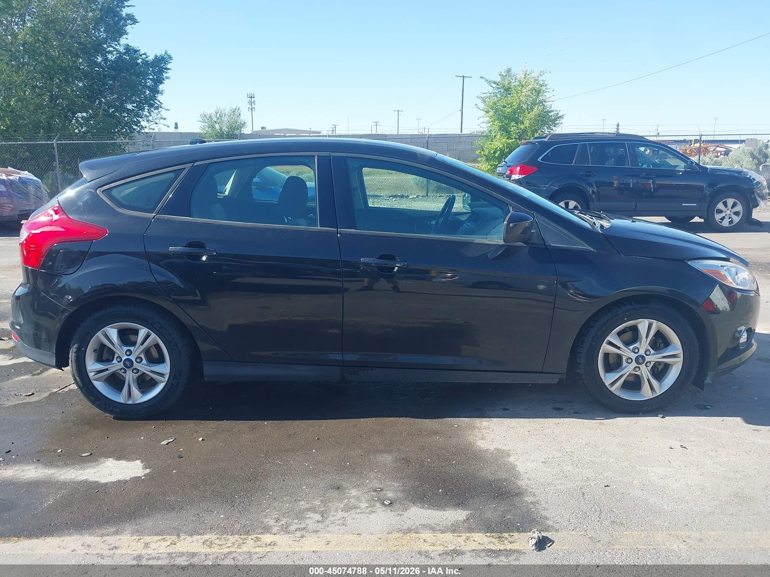 2012 Ford Focus Se Black vin: 1FAHP3K24CL410565