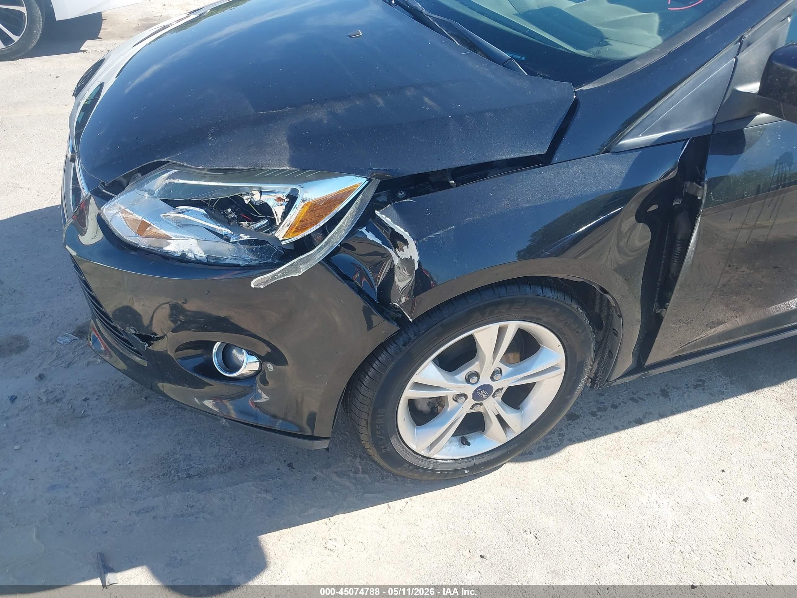 2012 Ford Focus Se Black vin: 1FAHP3K24CL410565
