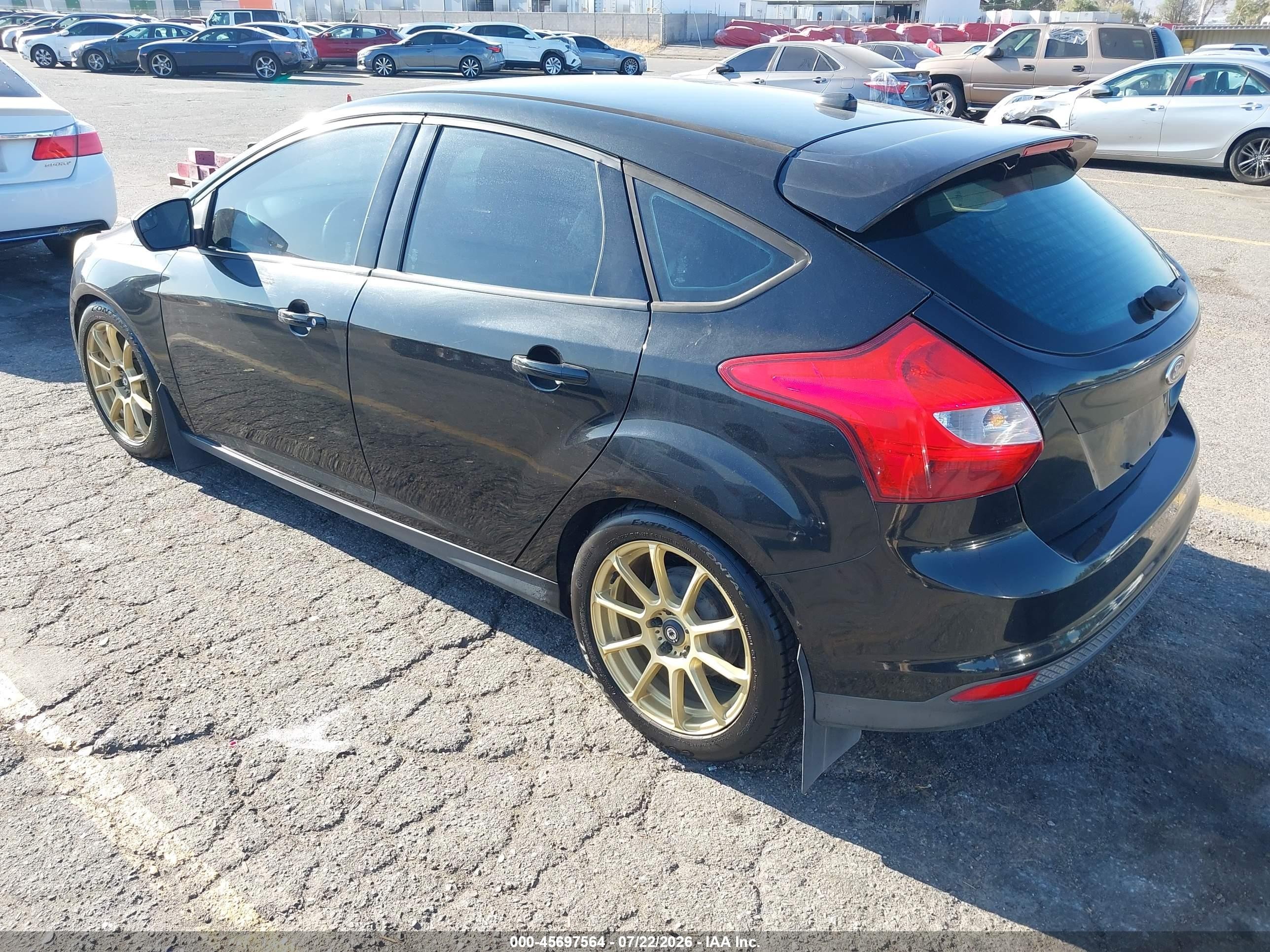 2012 Ford Focus Se Black vin: 1FAHP3K24CL417208