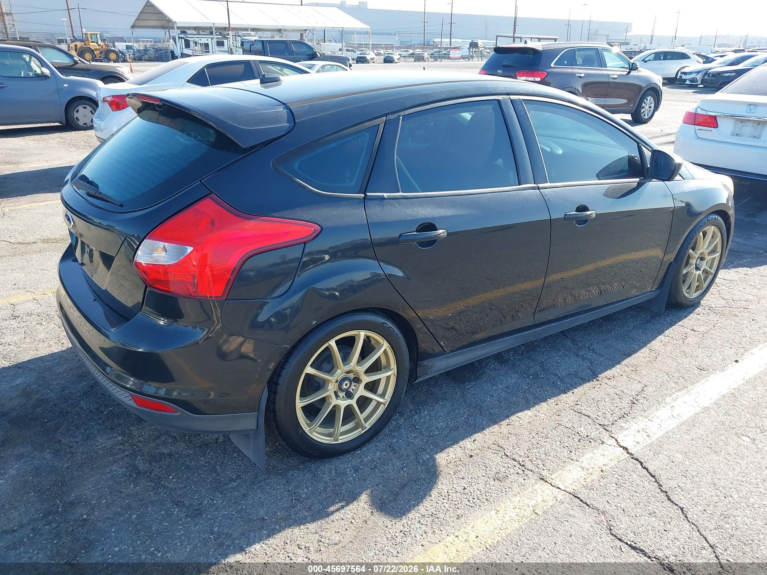 2012 Ford Focus Se Black vin: 1FAHP3K24CL417208