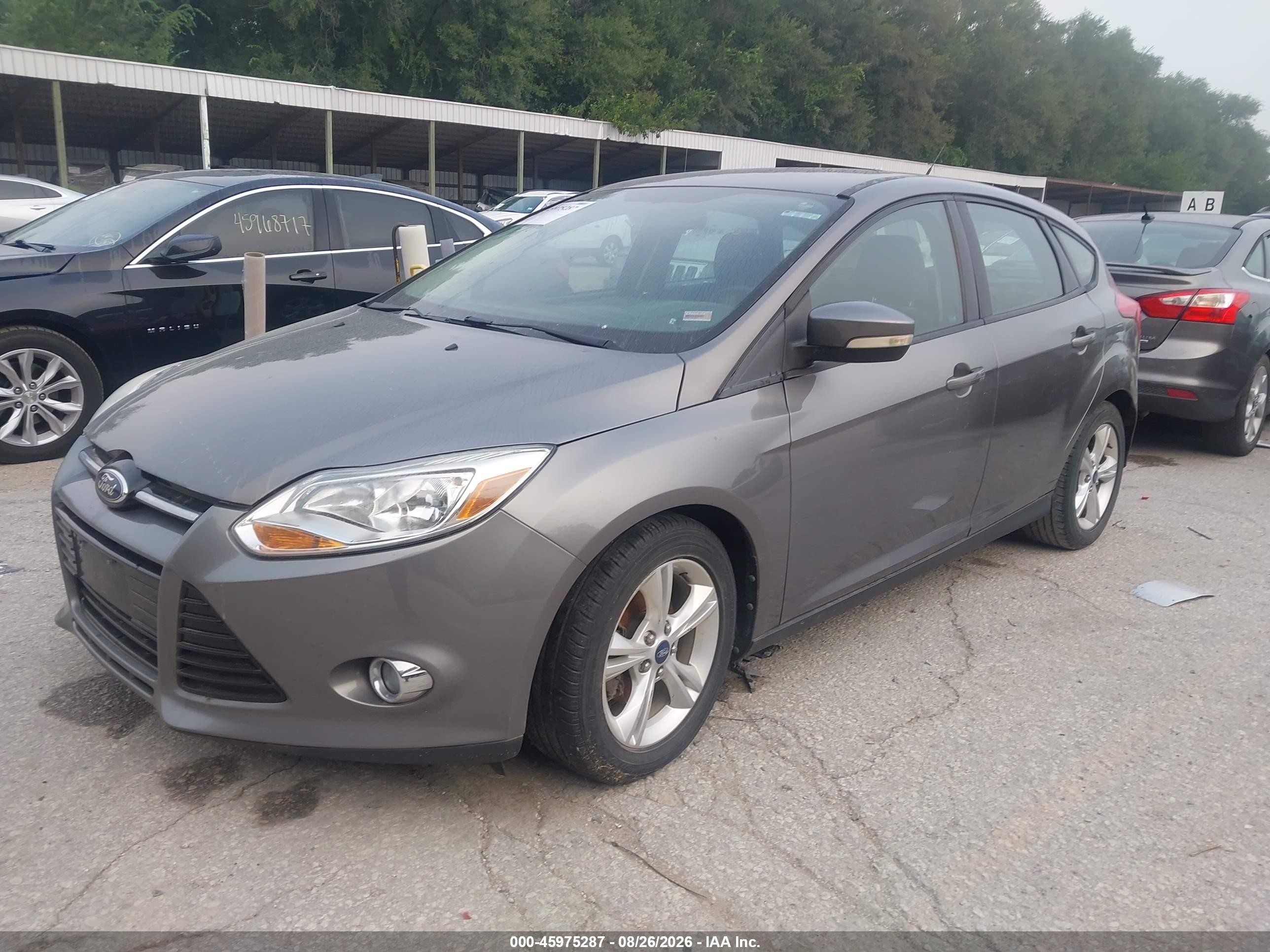 2012 Ford Focus Se Gray vin: 1FAHP3K24CL435336