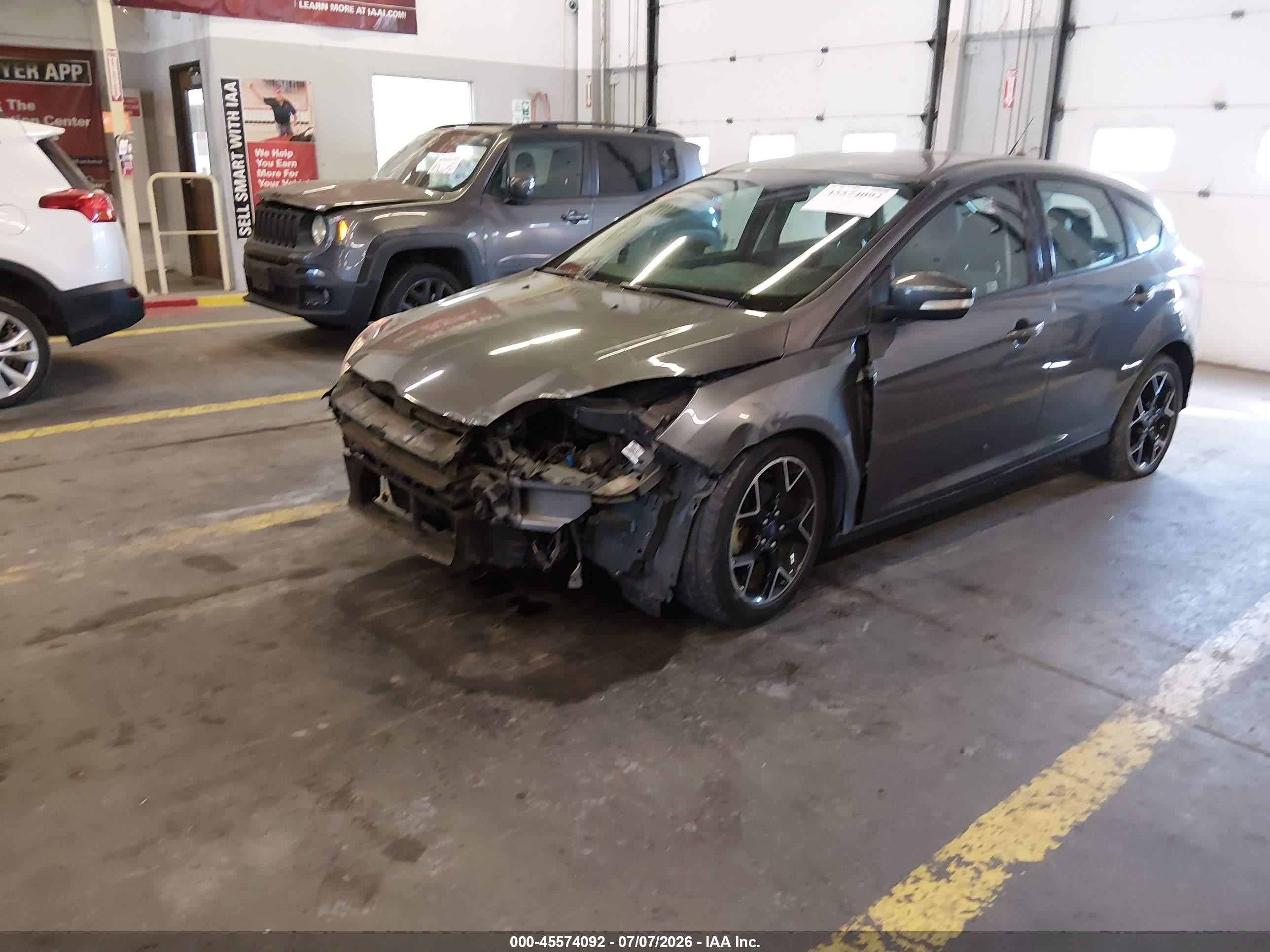 2012 Ford Focus Se Gray vin: 1FAHP3K25CL216059