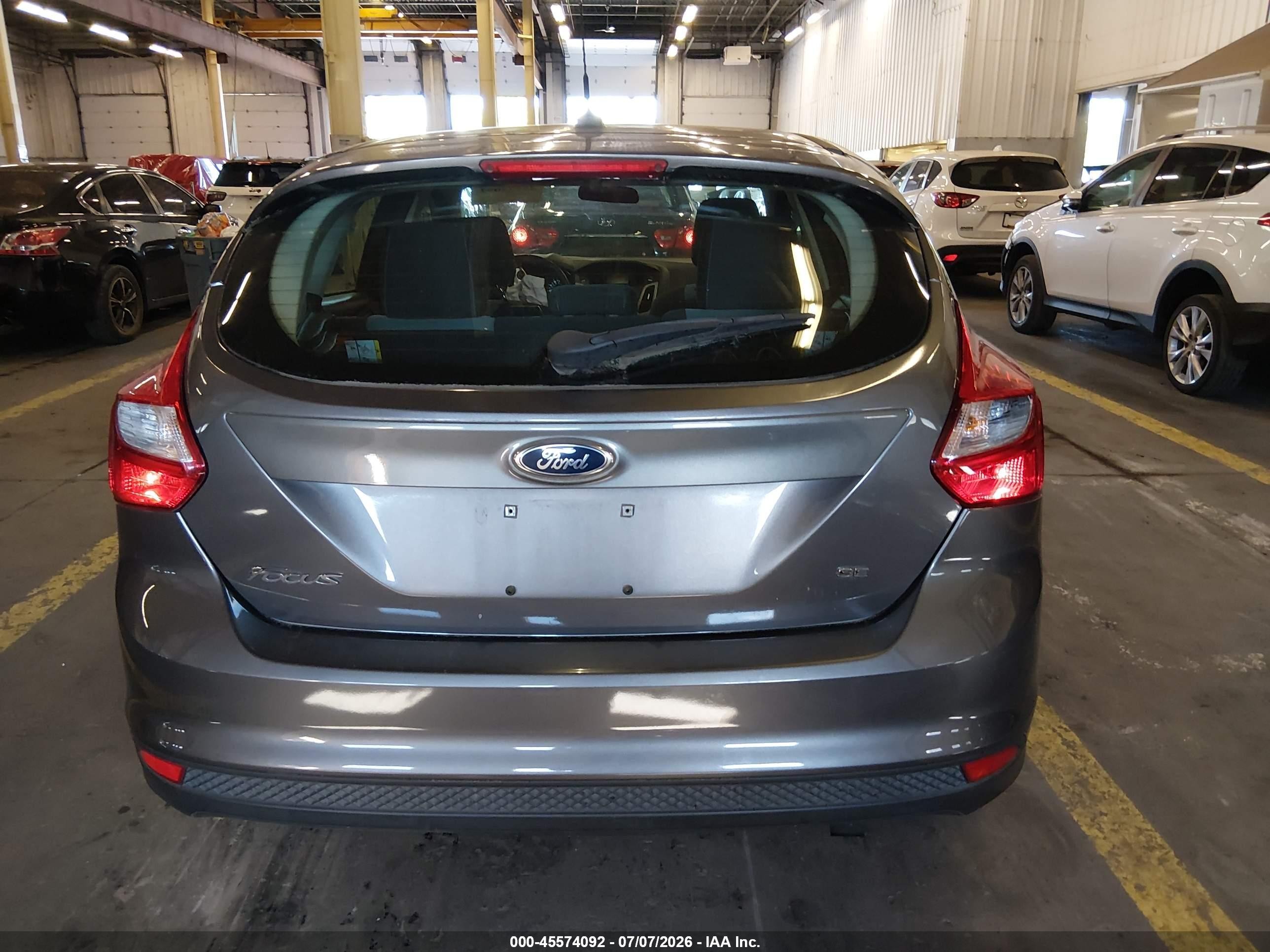 2012 Ford Focus Se Gray vin: 1FAHP3K25CL216059