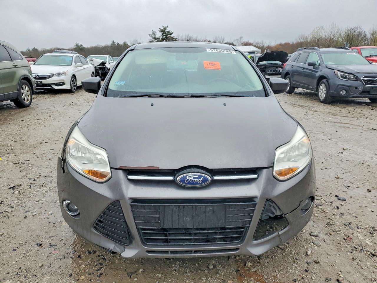 2012 Ford Focus Se Gray vin: 1FAHP3K25CL229202