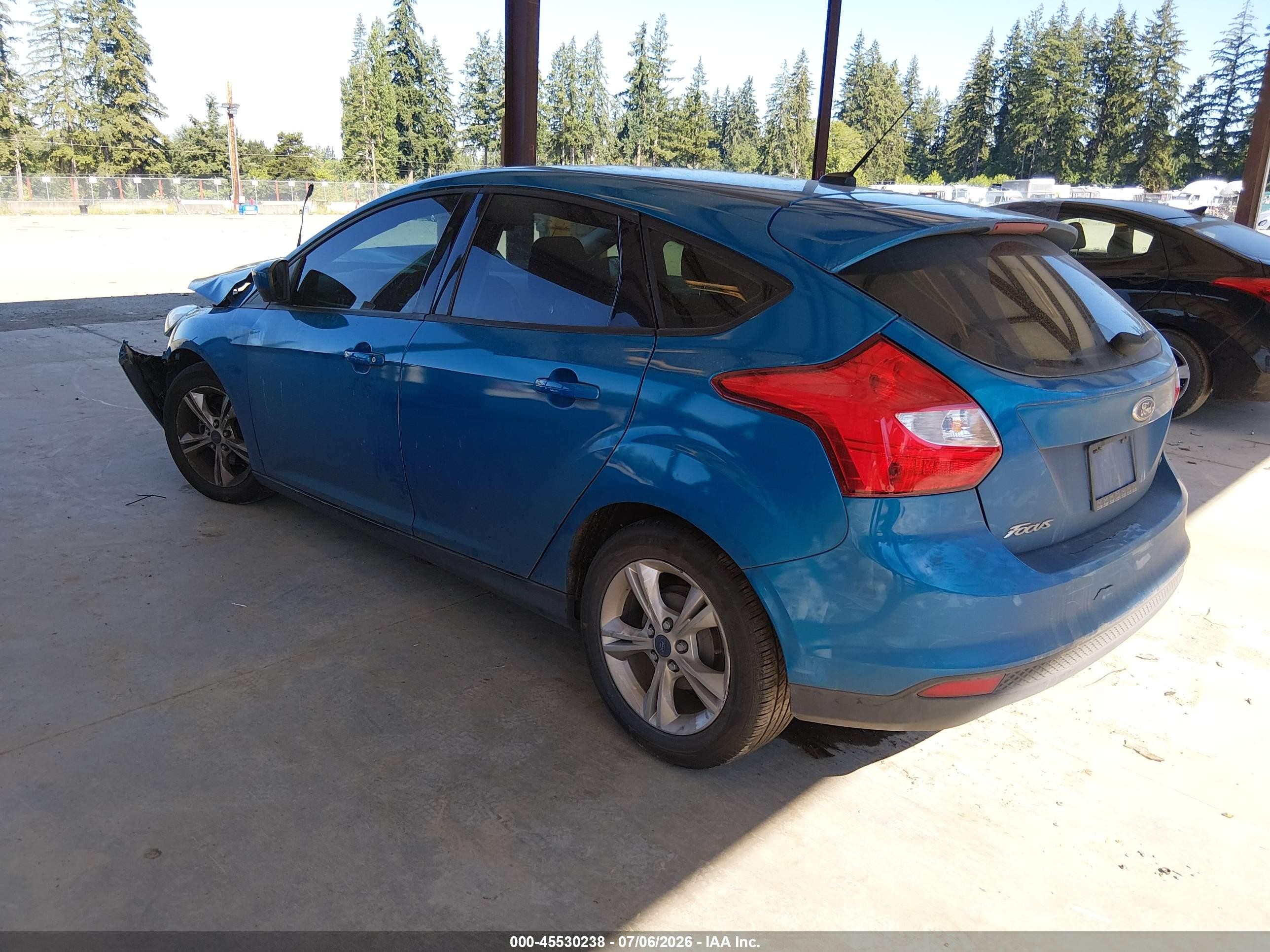 2012 Ford Focus Se Синий vin: 1FAHP3K25CL290923