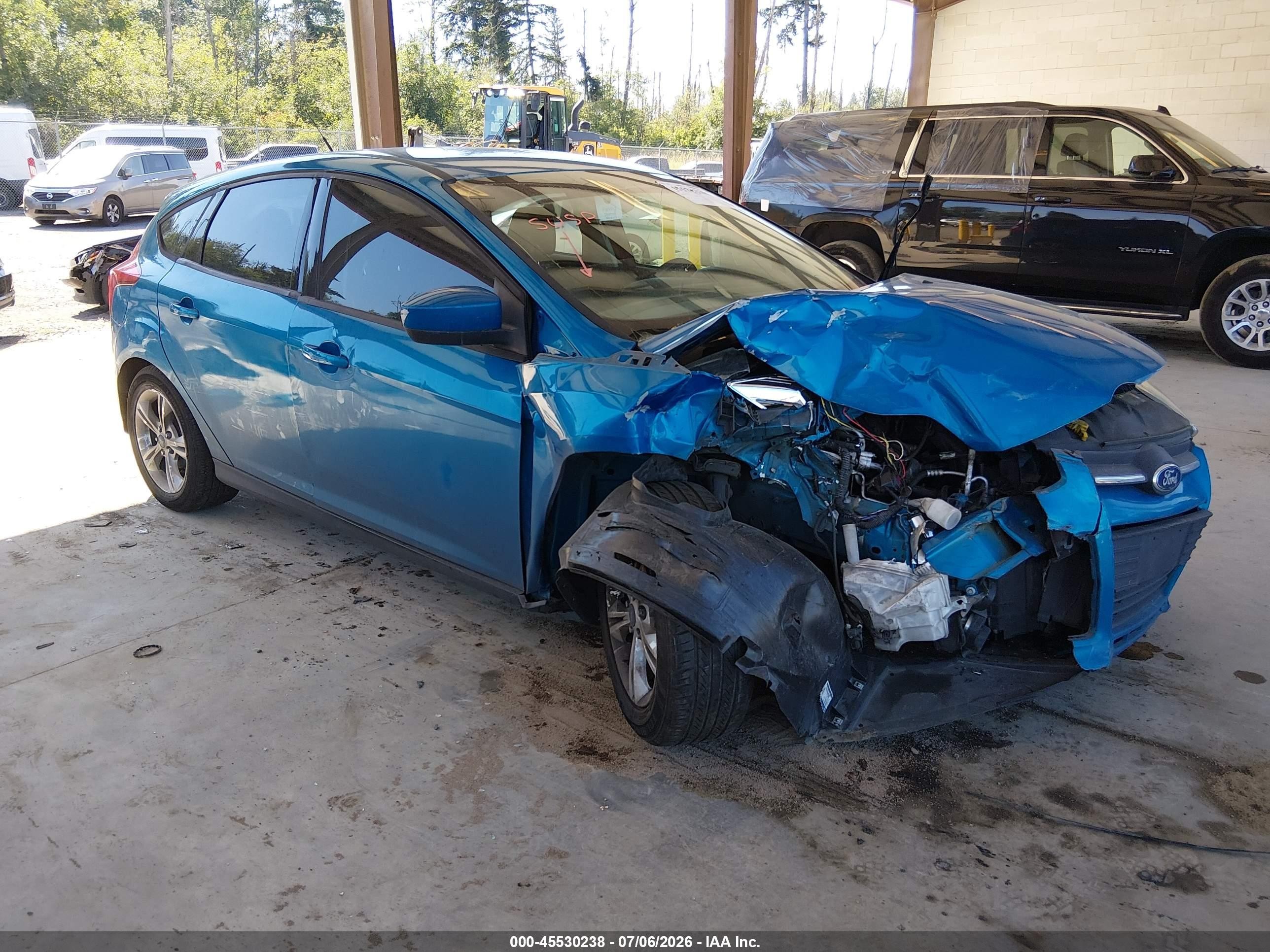 2012 Ford Focus Se Blue vin: 1FAHP3K25CL290923