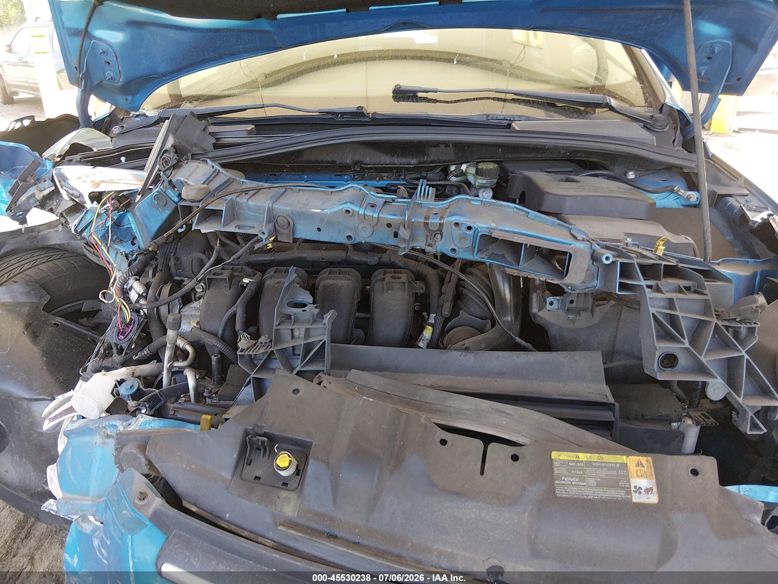 2012 Ford Focus Se Синий vin: 1FAHP3K25CL290923