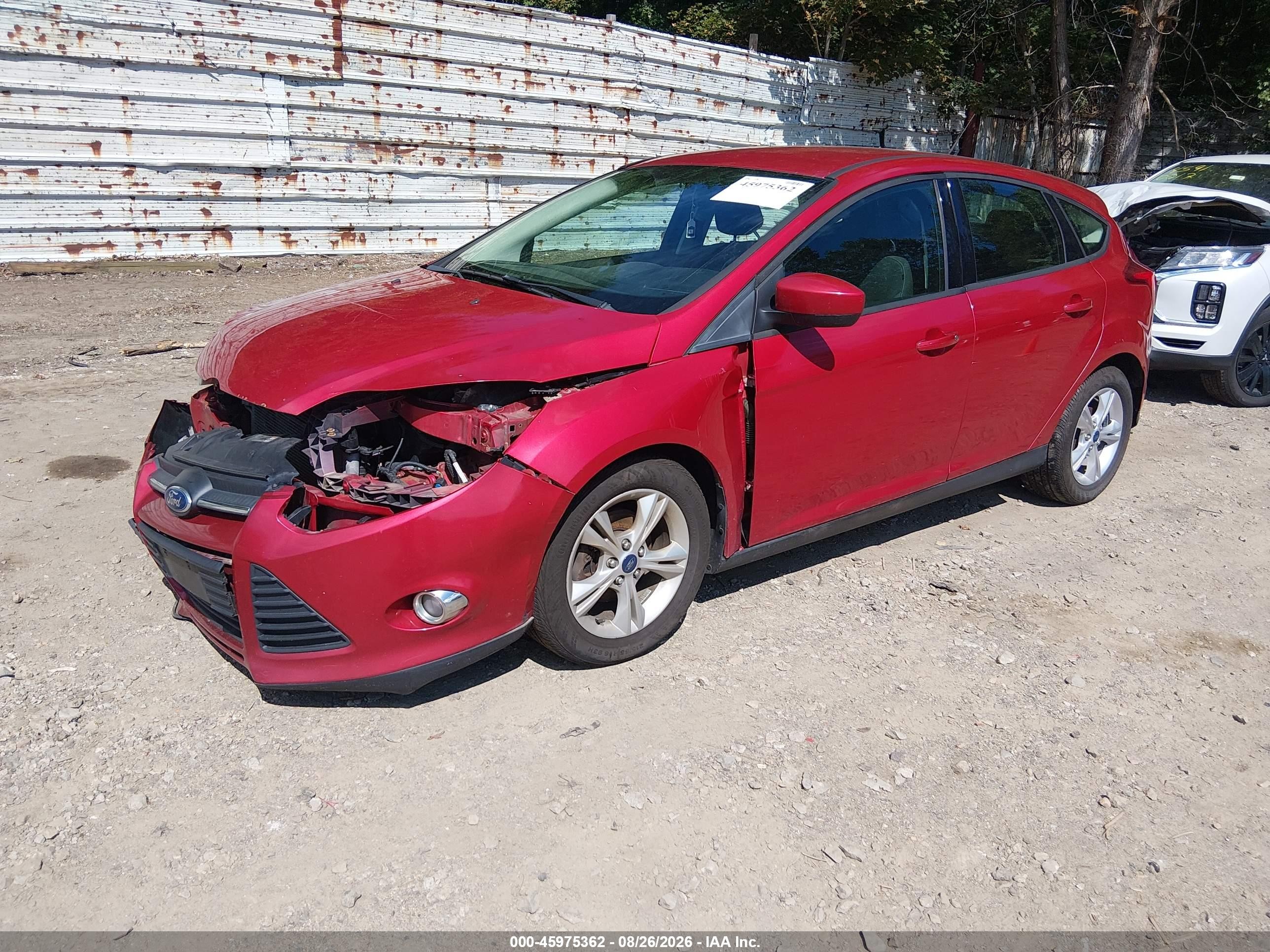 2012 Ford Focus Se Red vin: 1FAHP3K25CL306652