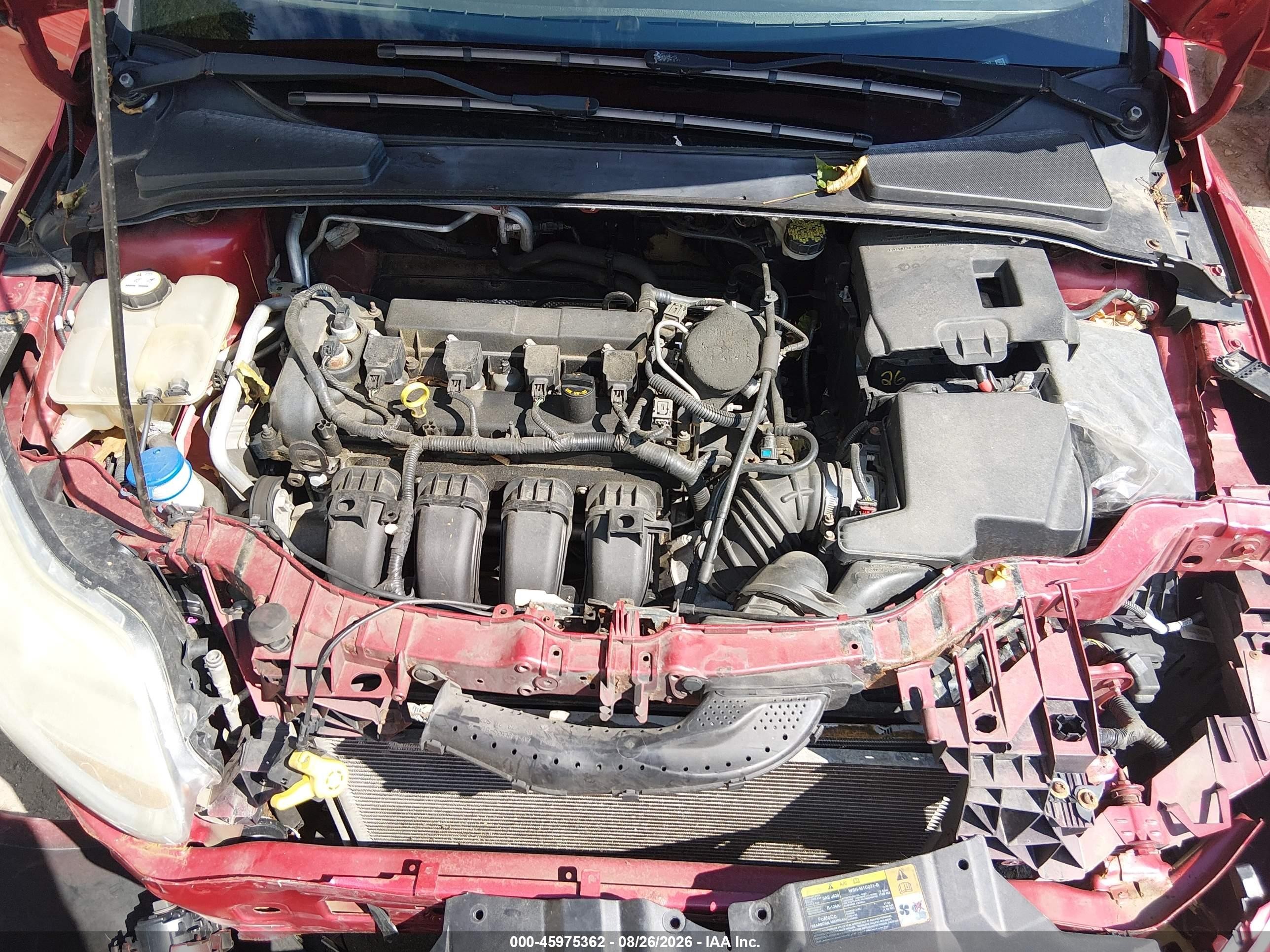 2012 Ford Focus Se Red vin: 1FAHP3K25CL306652