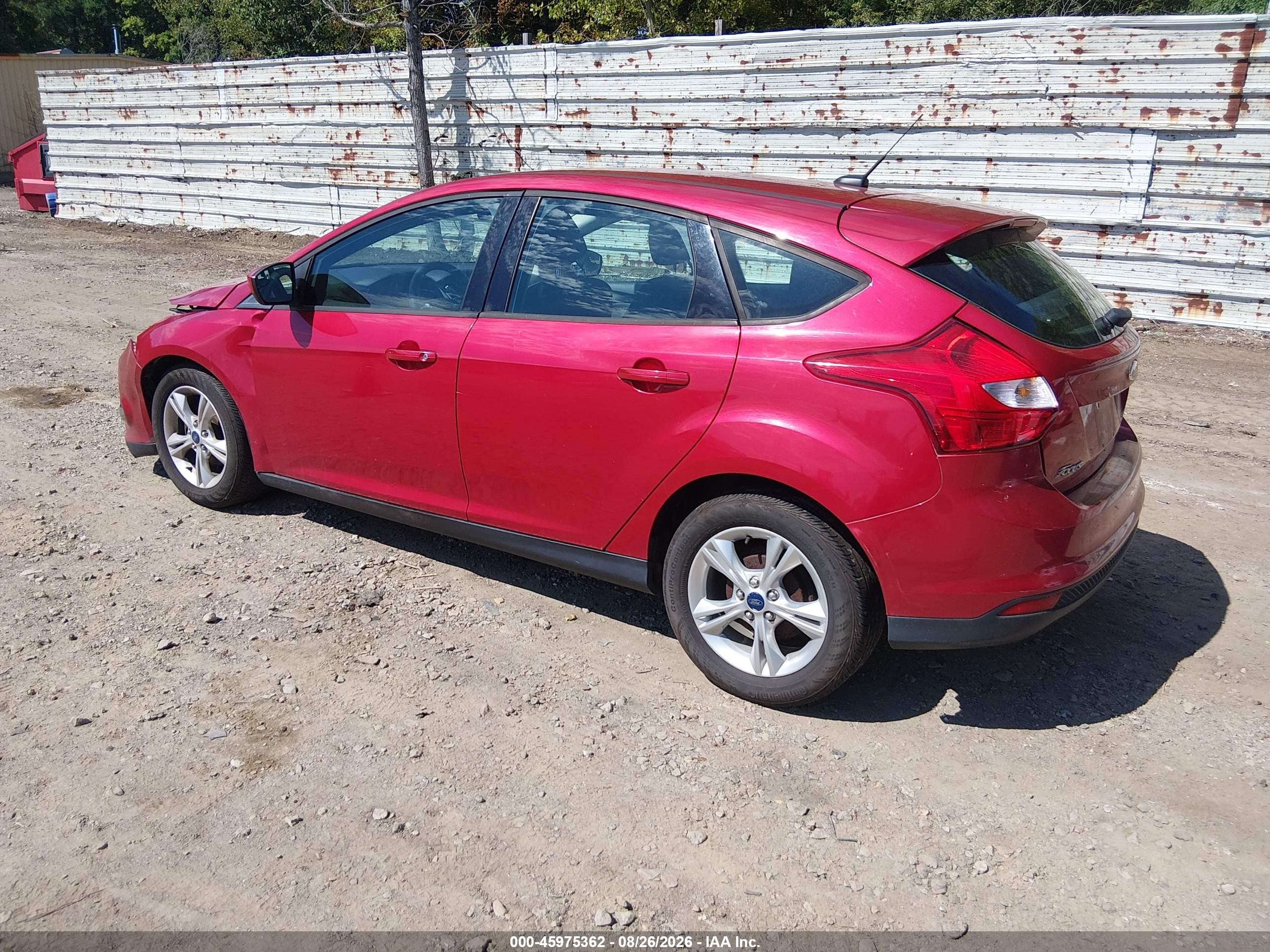2012 Ford Focus Se Red vin: 1FAHP3K25CL306652