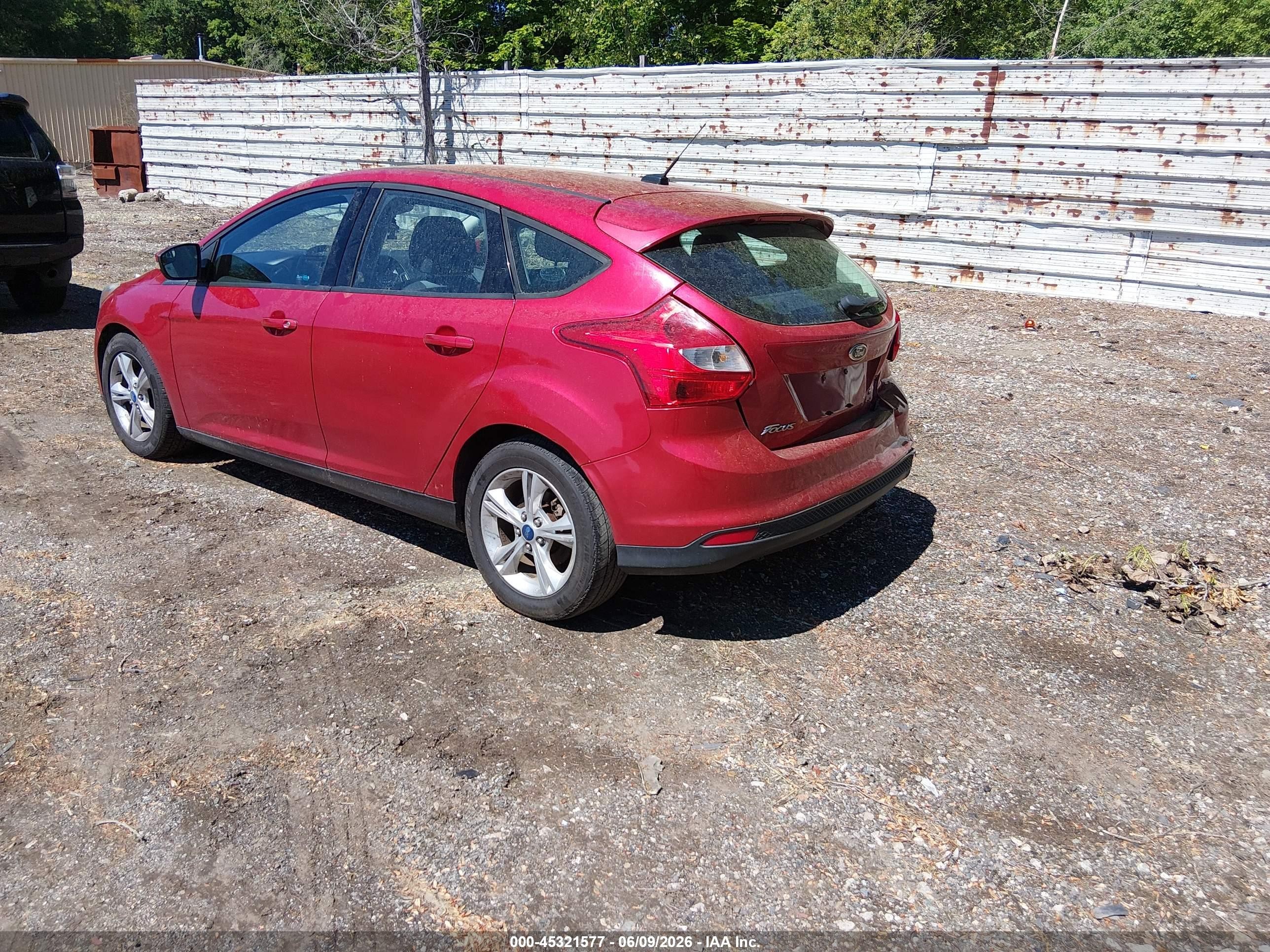2012 Ford Focus Se Red vin: 1FAHP3K25CL425754