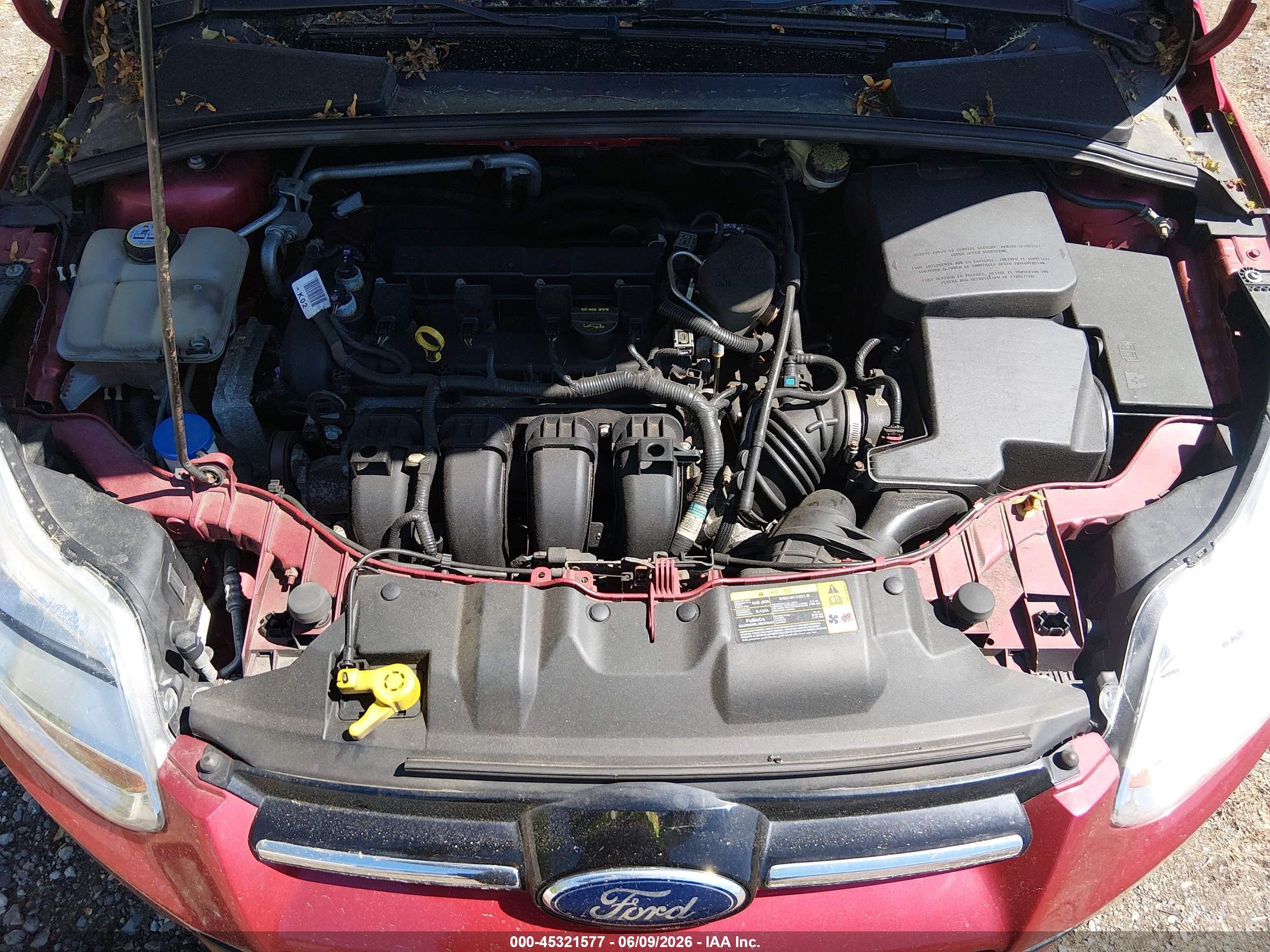 2012 Ford Focus Se Red vin: 1FAHP3K25CL425754