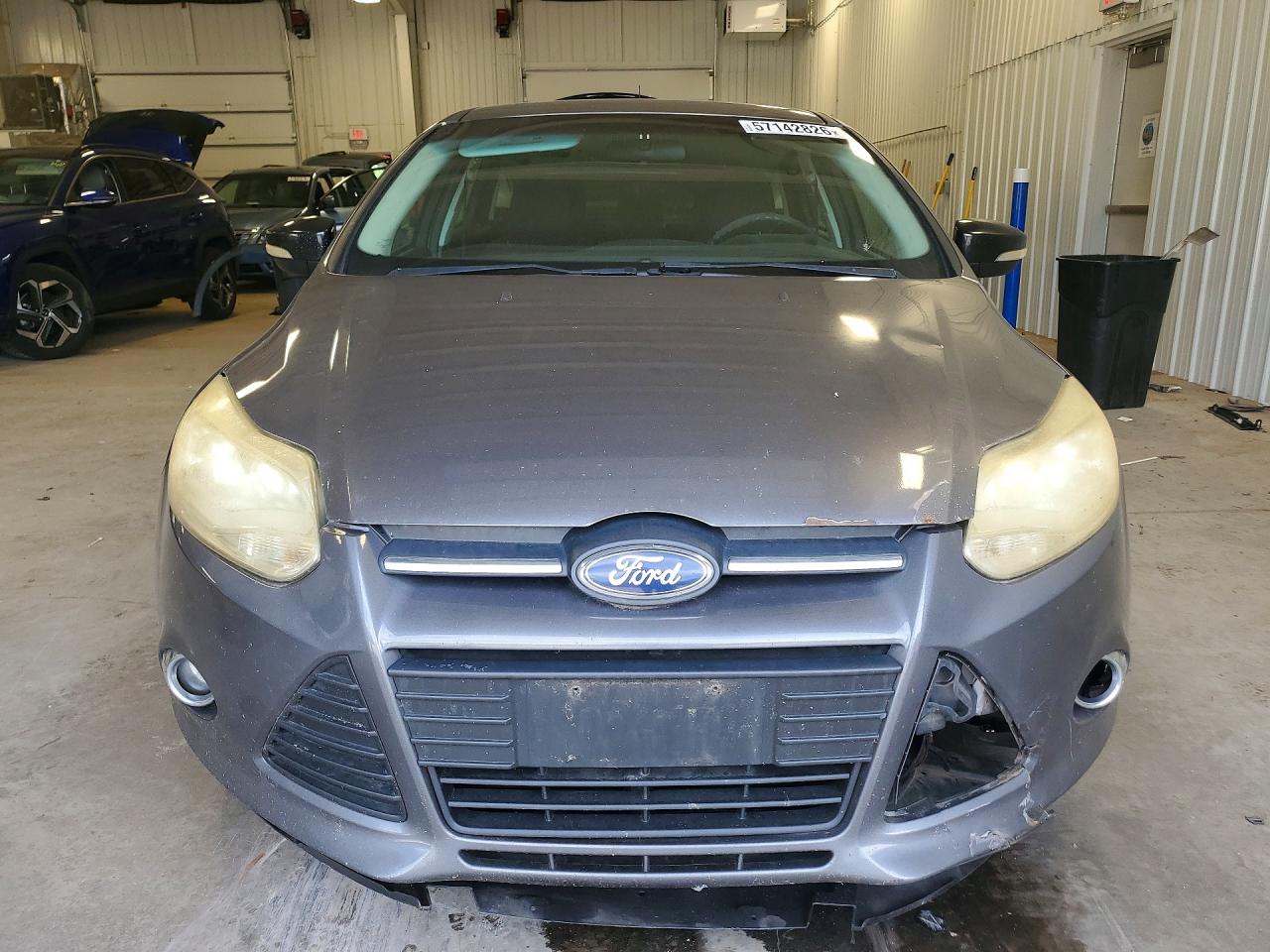 2012 Ford Focus Se Gray vin: 1FAHP3K25CL453442