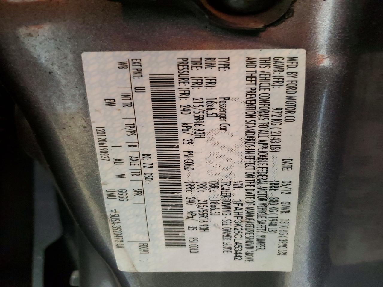 2012 Ford Focus Se Gray vin: 1FAHP3K25CL453442