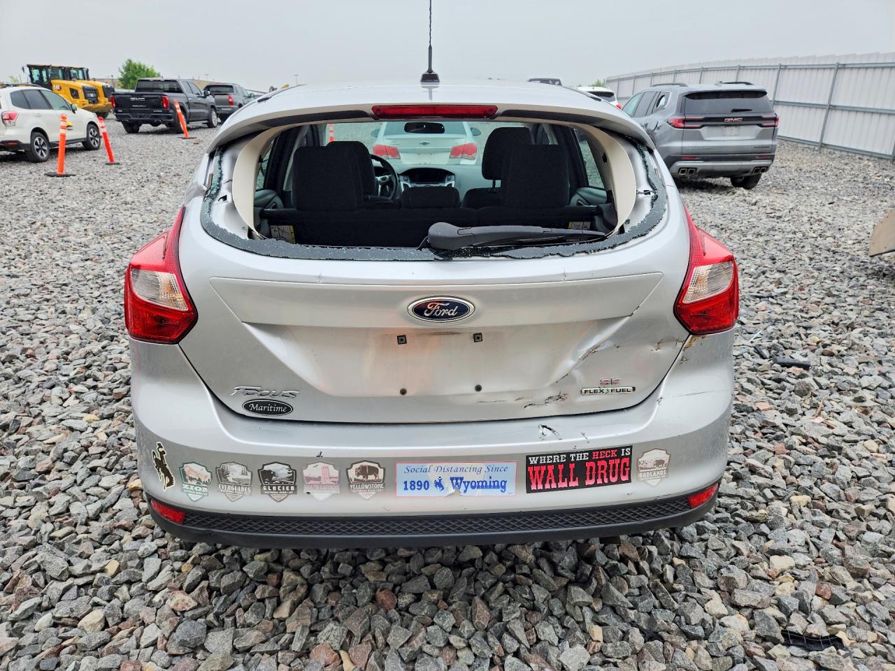2012 Ford Focus Se Gray vin: 1FAHP3K25CL463422