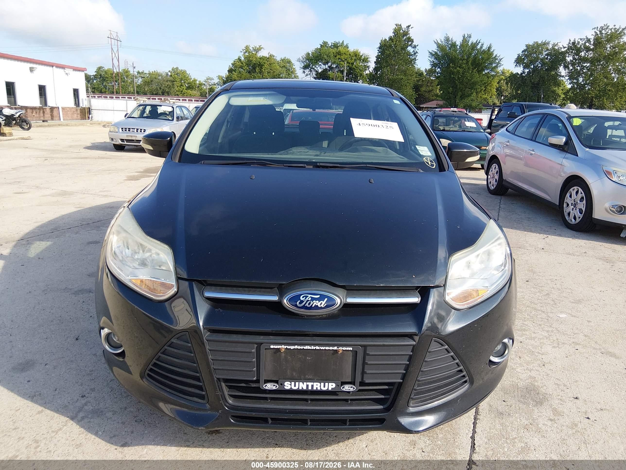 2012 Ford Focus Se Black vin: 1FAHP3K25CL476543