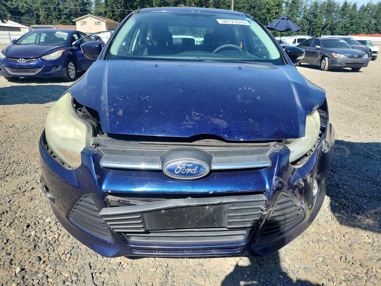 2012 Ford Focus Se Blue vin: 1FAHP3K26CL112356