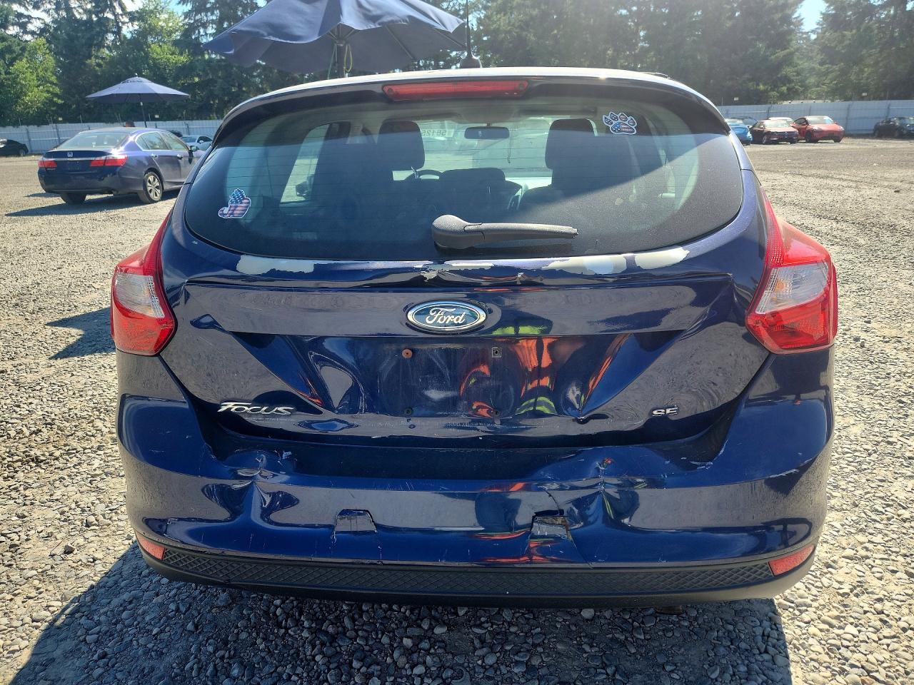 2012 Ford Focus Se Blue vin: 1FAHP3K26CL112356