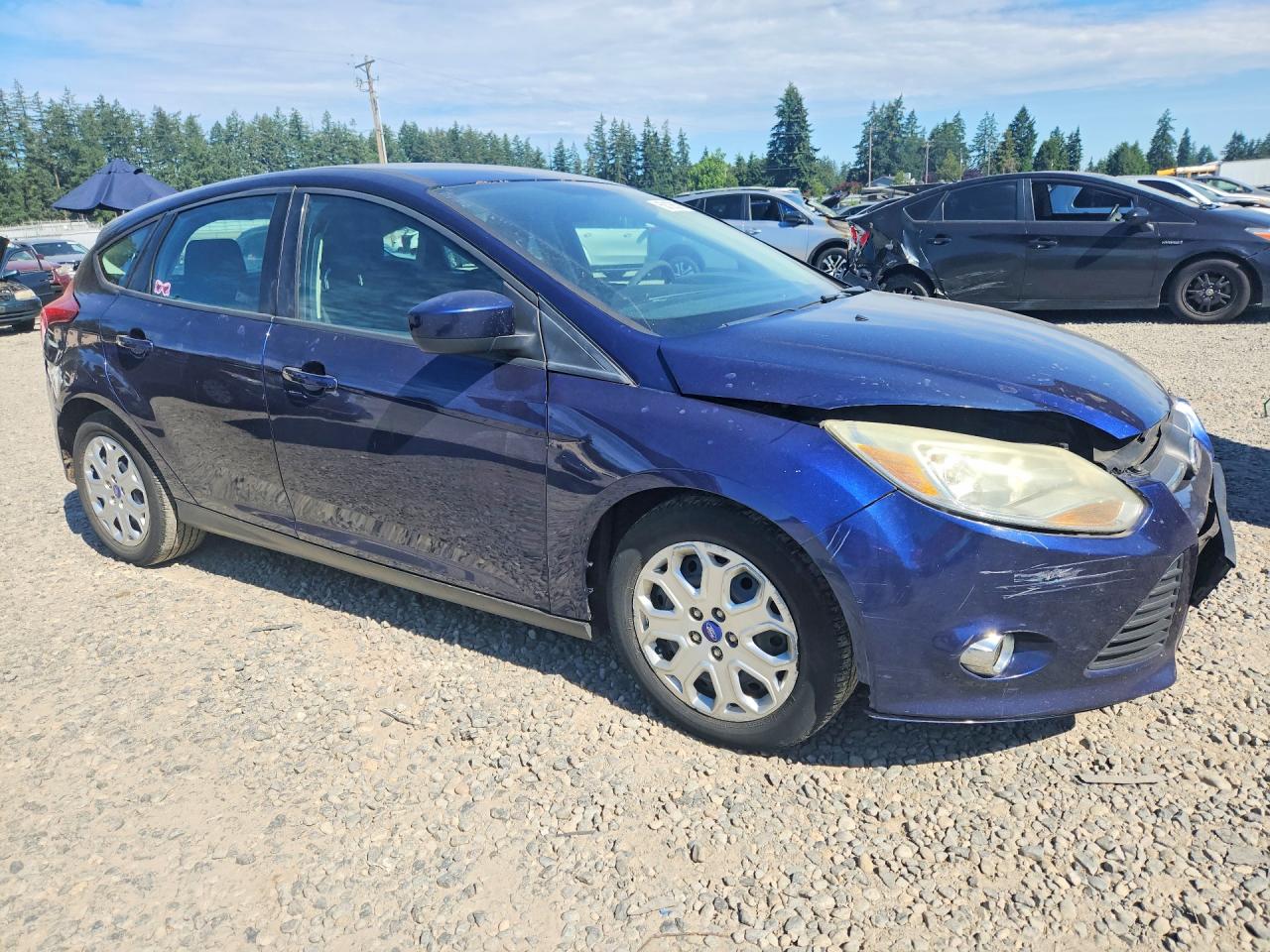 2012 Ford Focus Se Blue vin: 1FAHP3K26CL112356