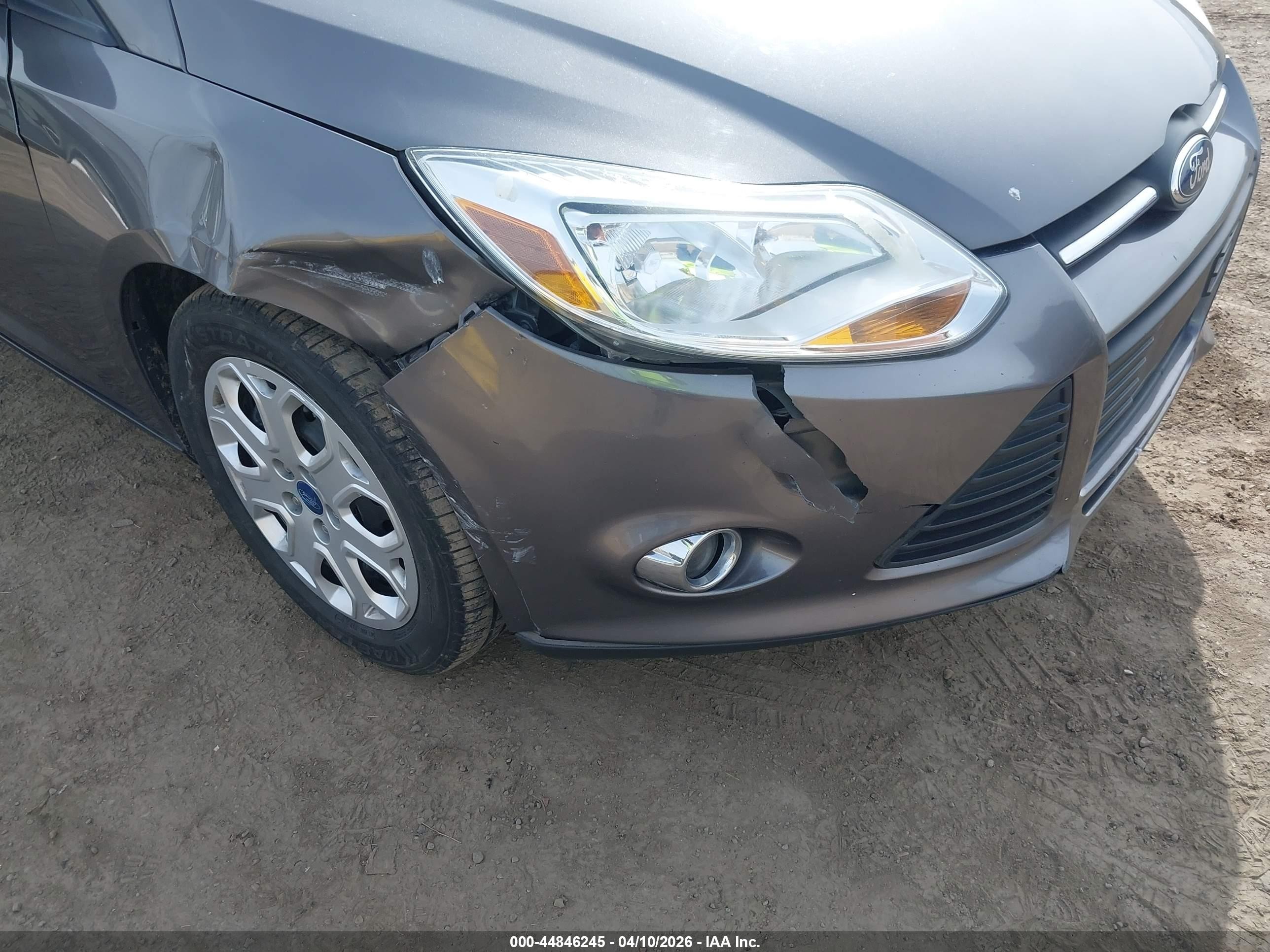 2012 Ford Focus Se Gray vin: 1FAHP3K26CL330748