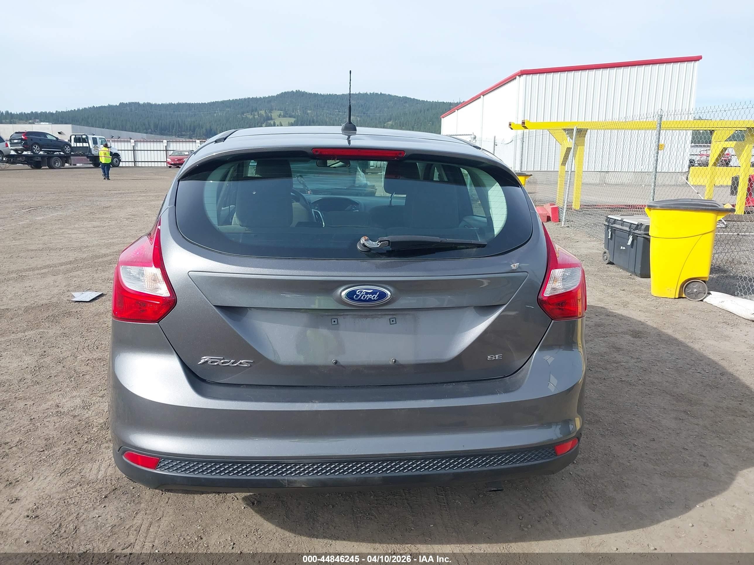 2012 Ford Focus Se Gray vin: 1FAHP3K26CL330748