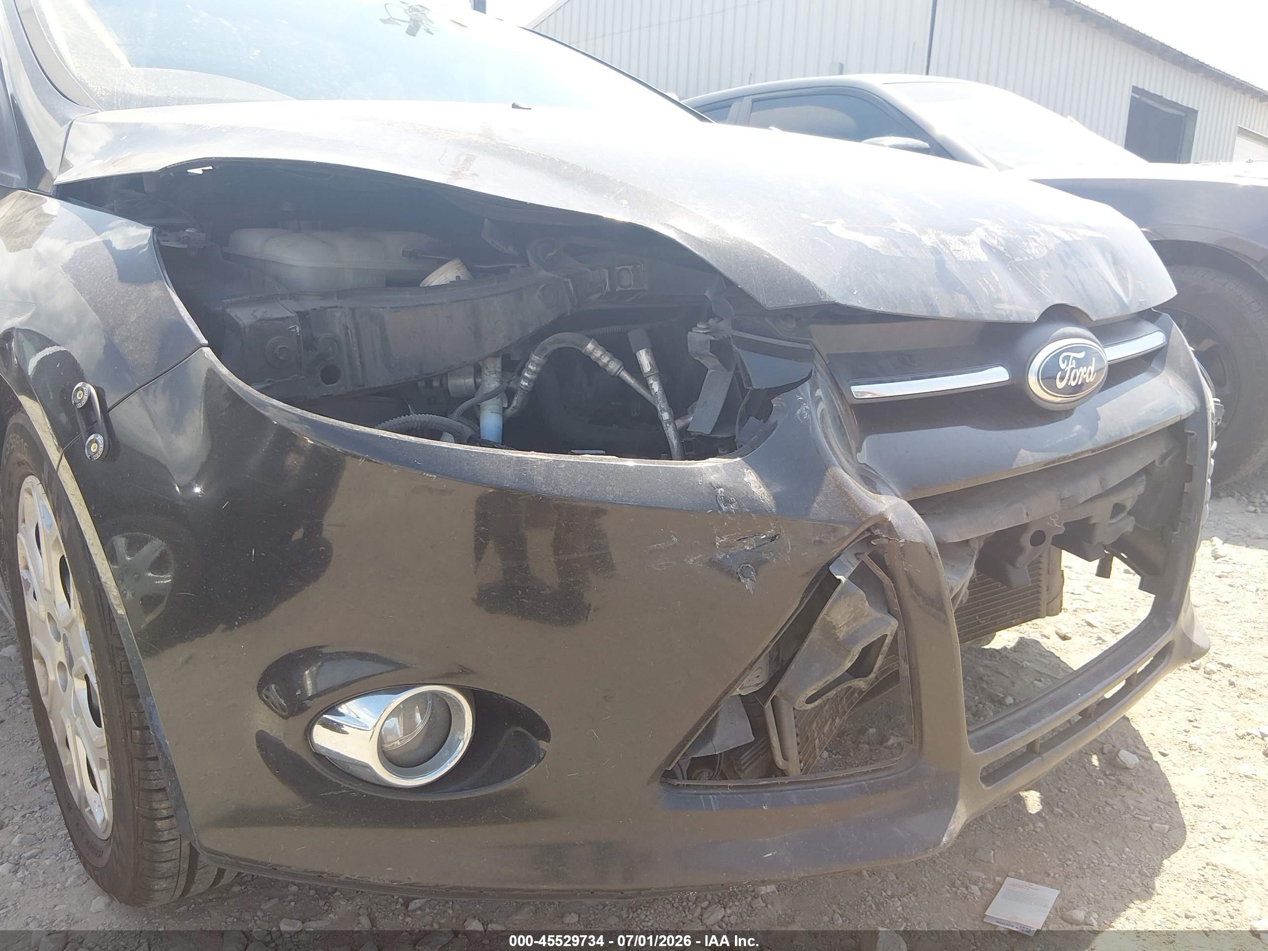 2012 Ford Focus Se Черный vin: 1FAHP3K26CL338185