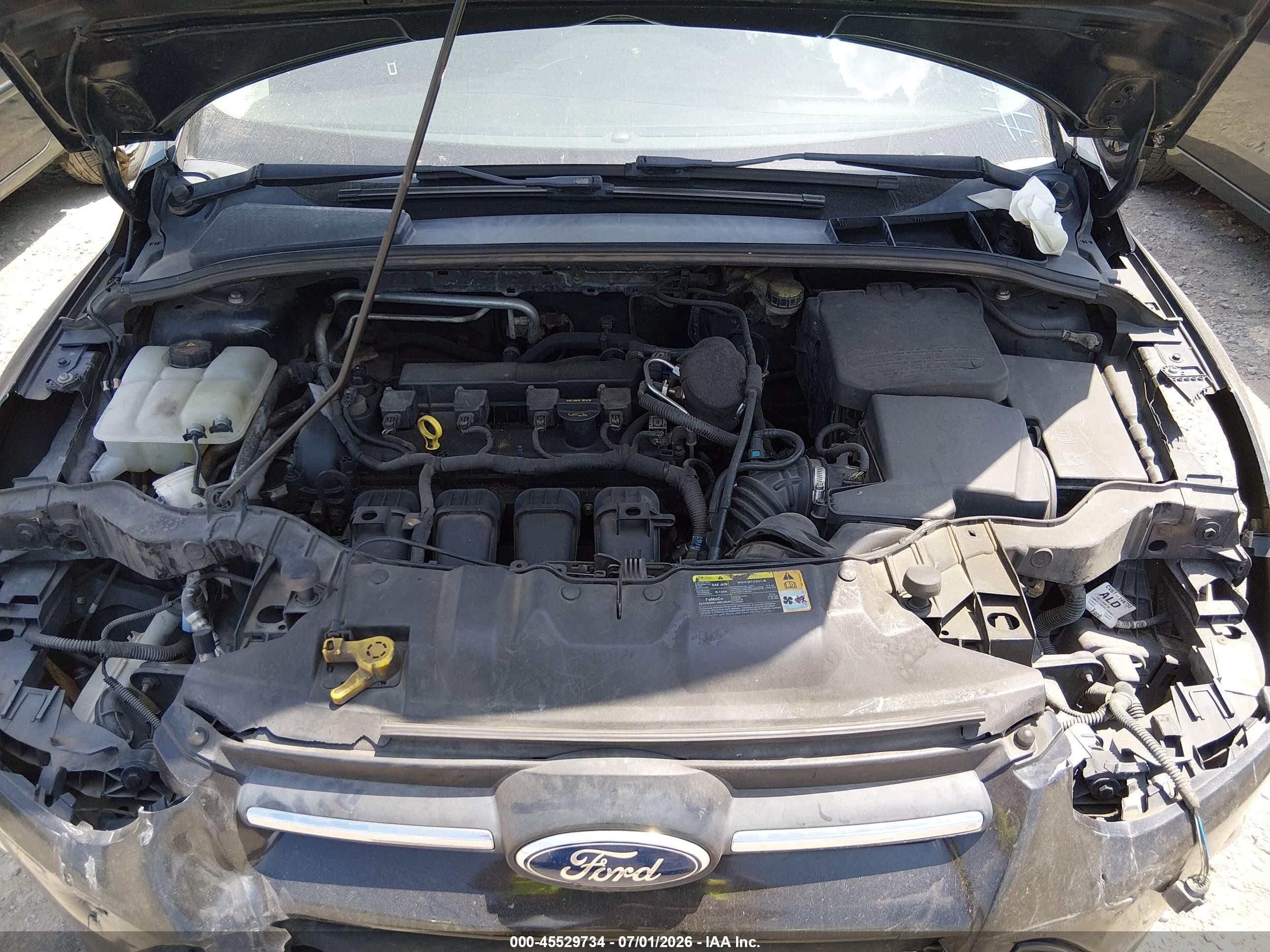 2012 Ford Focus Se Черный vin: 1FAHP3K26CL338185