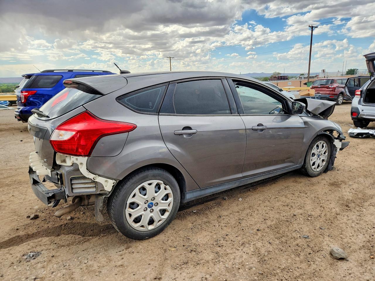 2012 Ford Focus Se Gray vin: 1FAHP3K26CL343984
