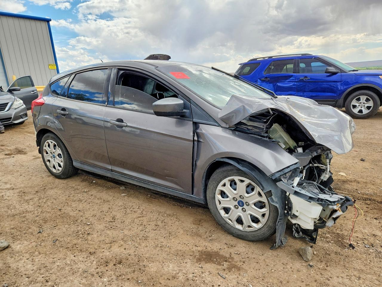 2012 Ford Focus Se Gray vin: 1FAHP3K26CL343984