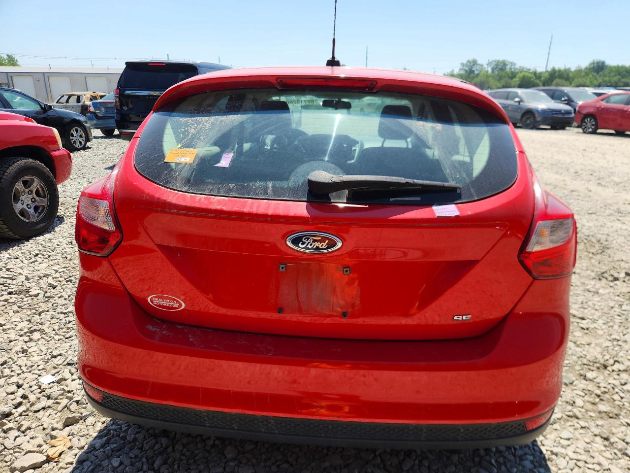 2012 Ford Focus Se Red vin: 1FAHP3K26CL351406