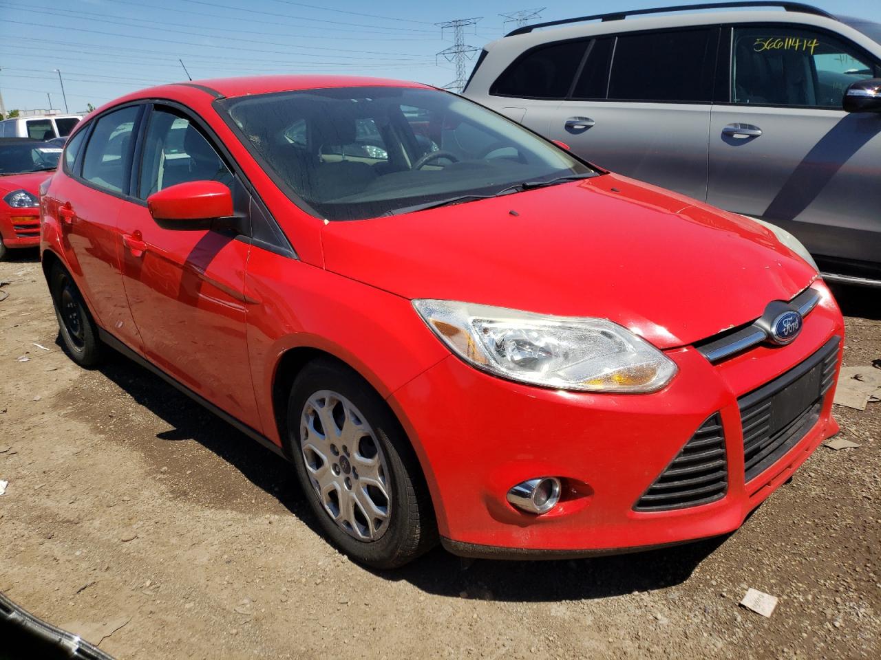 2012 Ford Focus Se Red vin: 1FAHP3K26CL361014
