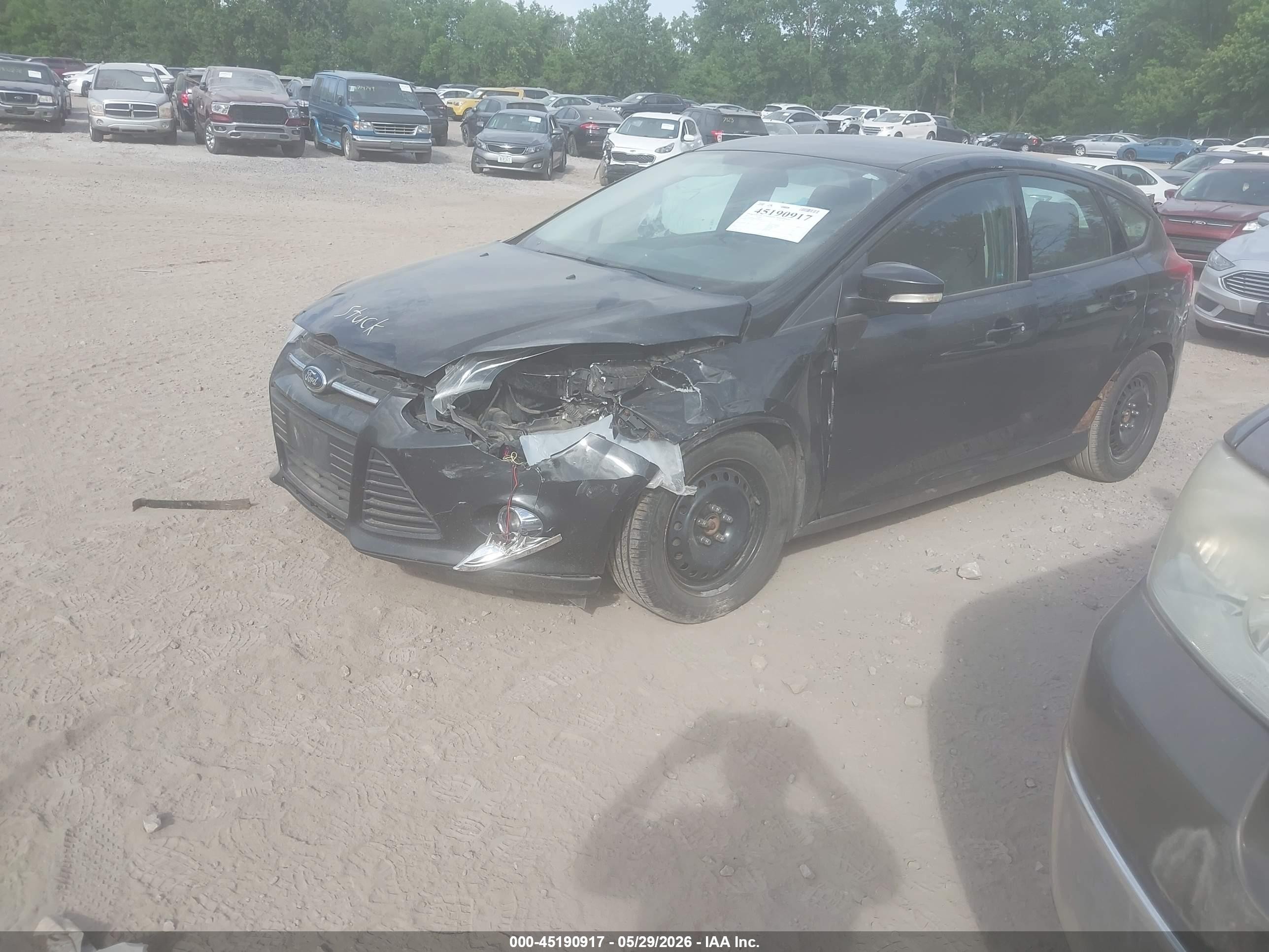 2012 Ford Focus Se Black vin: 1FAHP3K26CL446189