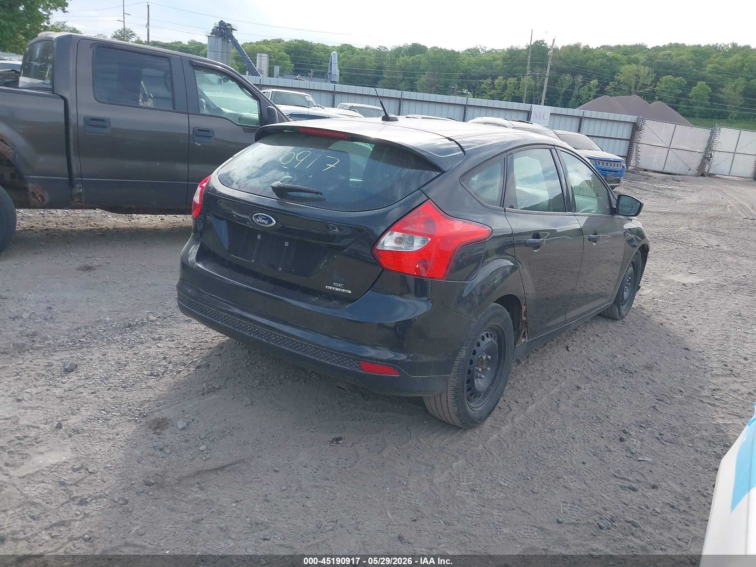2012 Ford Focus Se Black vin: 1FAHP3K26CL446189