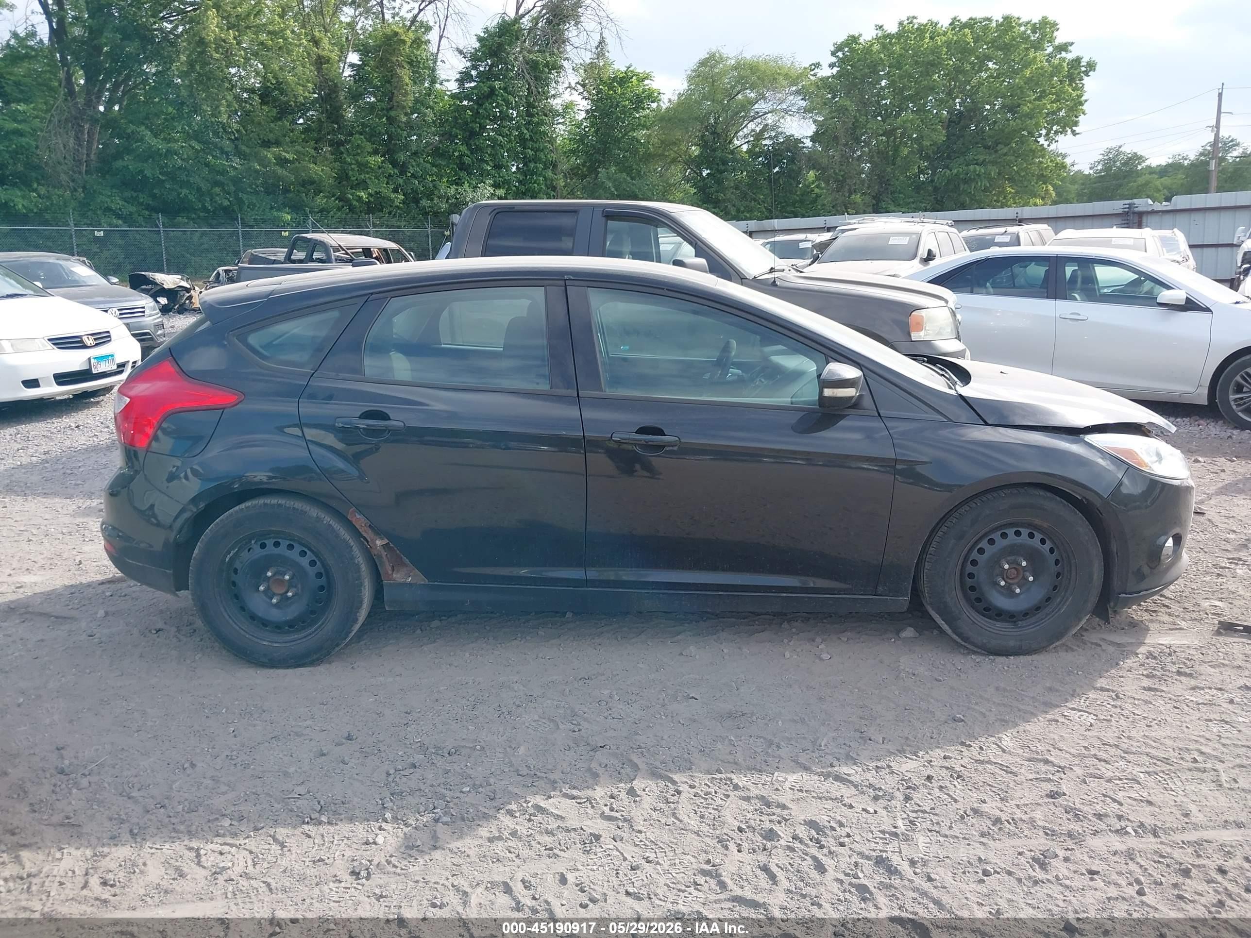 2012 Ford Focus Se Black vin: 1FAHP3K26CL446189