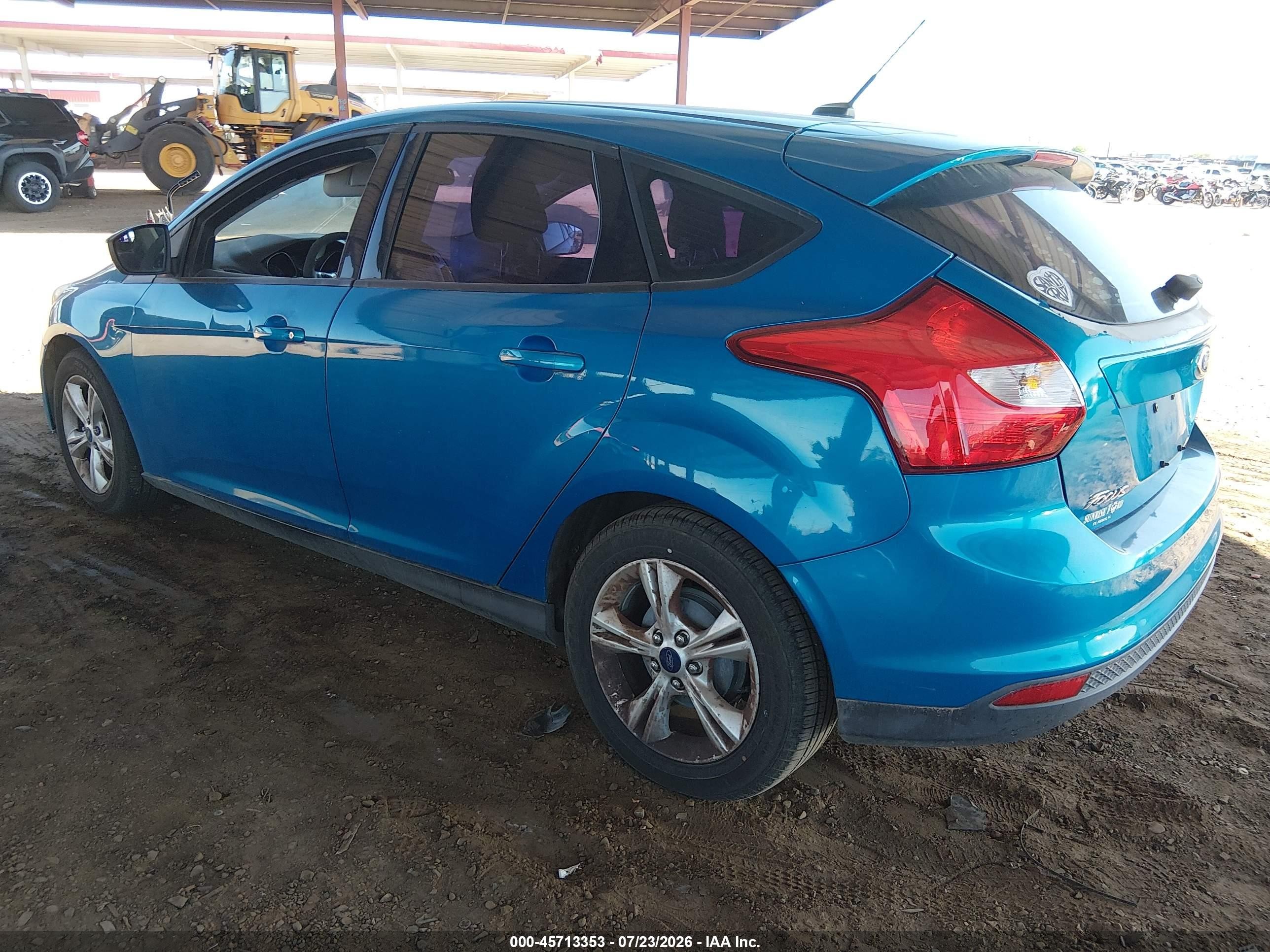 2012 Ford Focus Se Blue vin: 1FAHP3K27CL104380