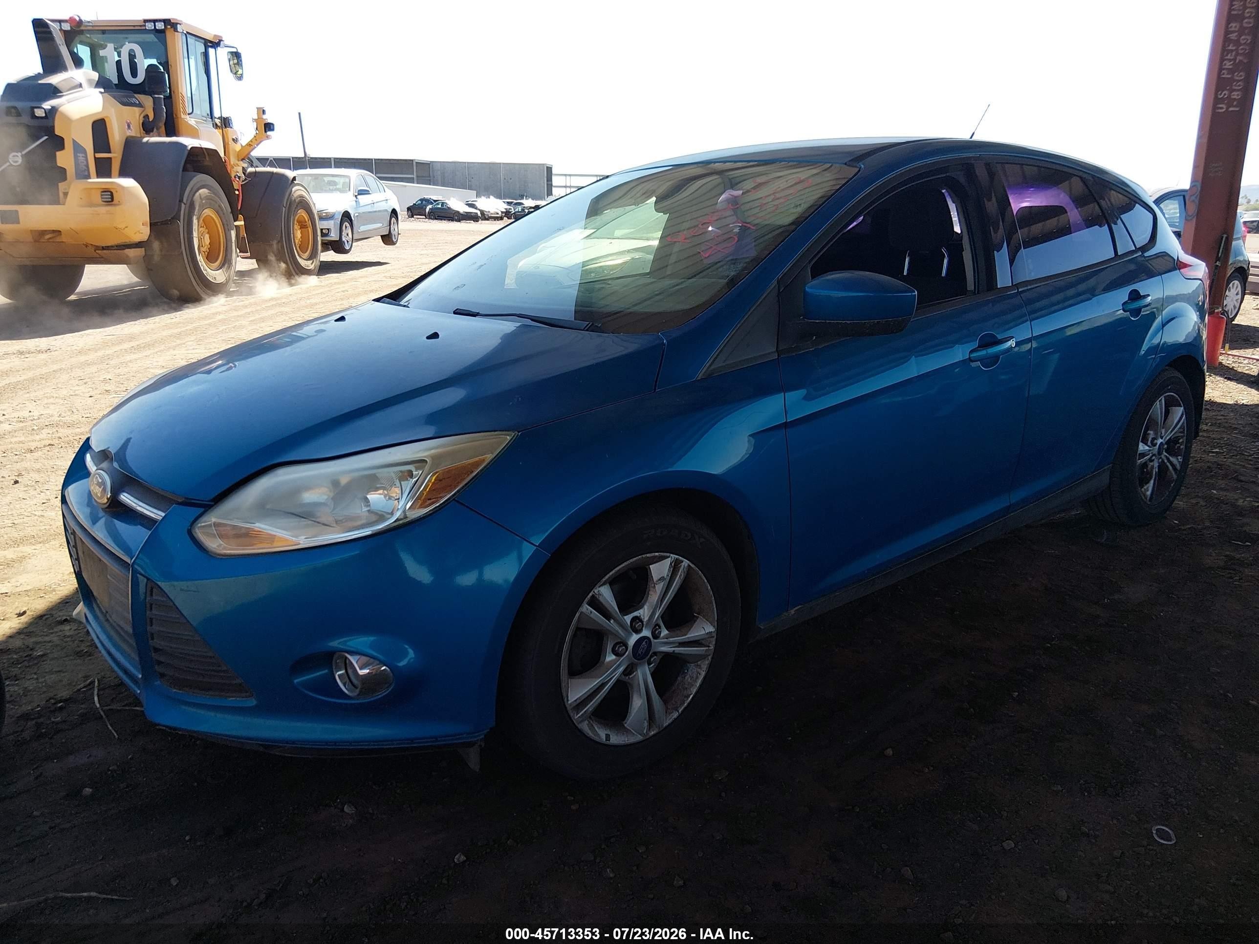 2012 Ford Focus Se Blue vin: 1FAHP3K27CL104380