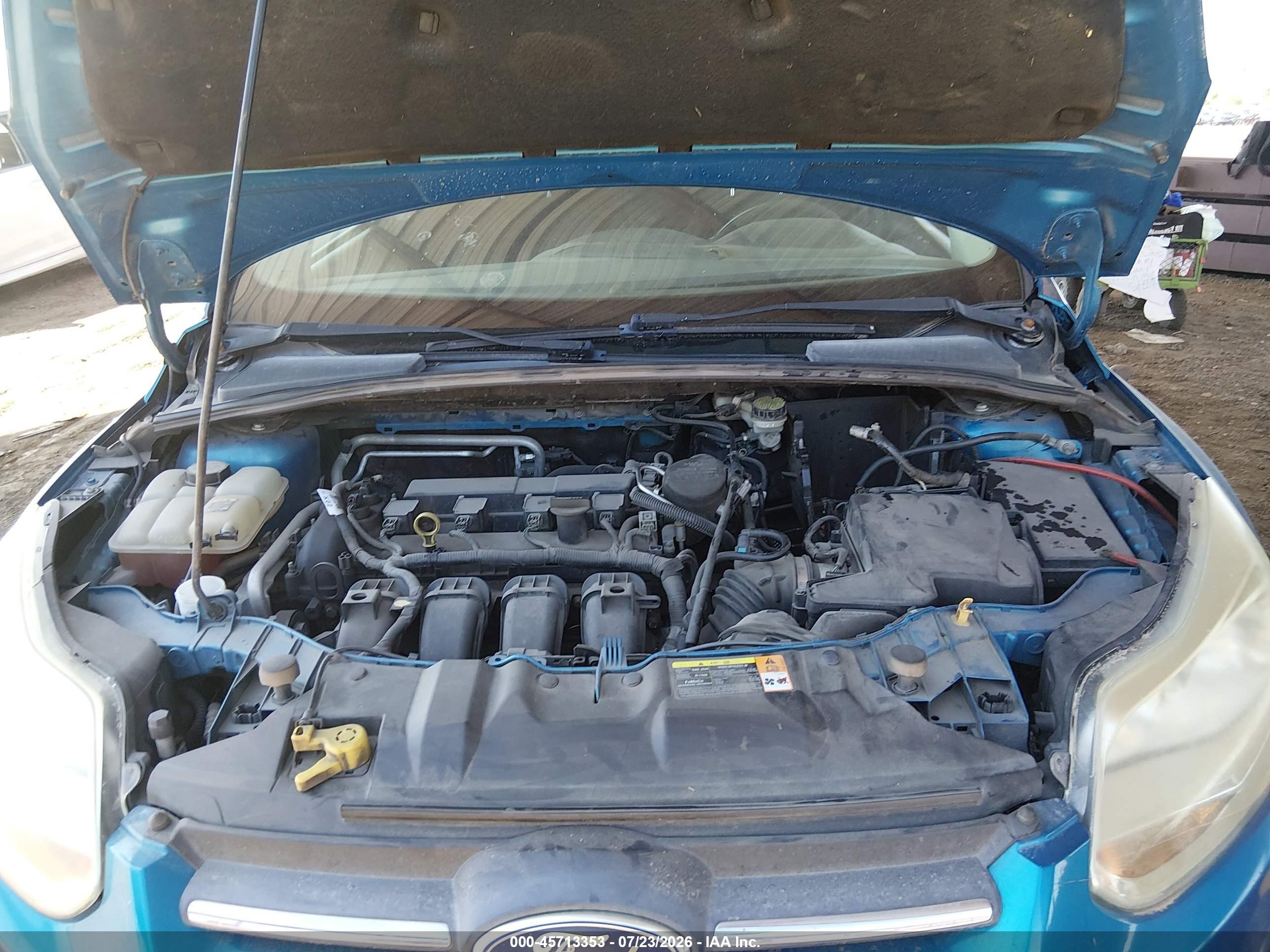 2012 Ford Focus Se Blue vin: 1FAHP3K27CL104380