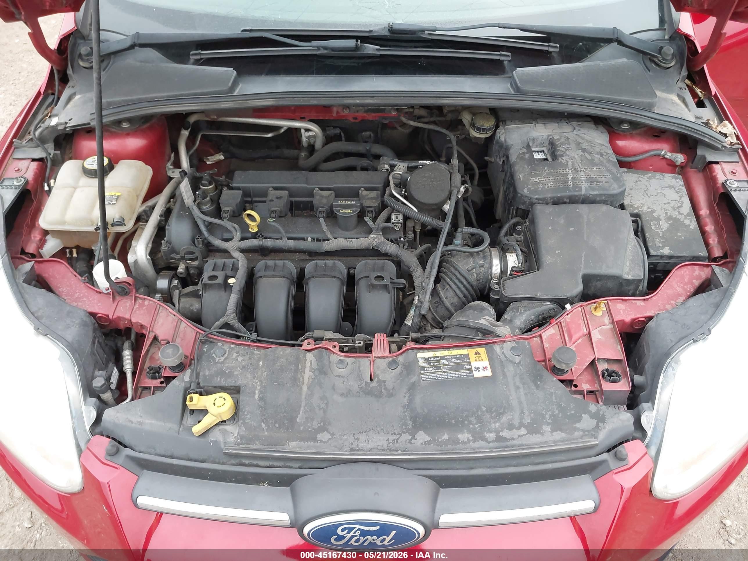 2012 Ford Focus Se Red vin: 1FAHP3K27CL104993