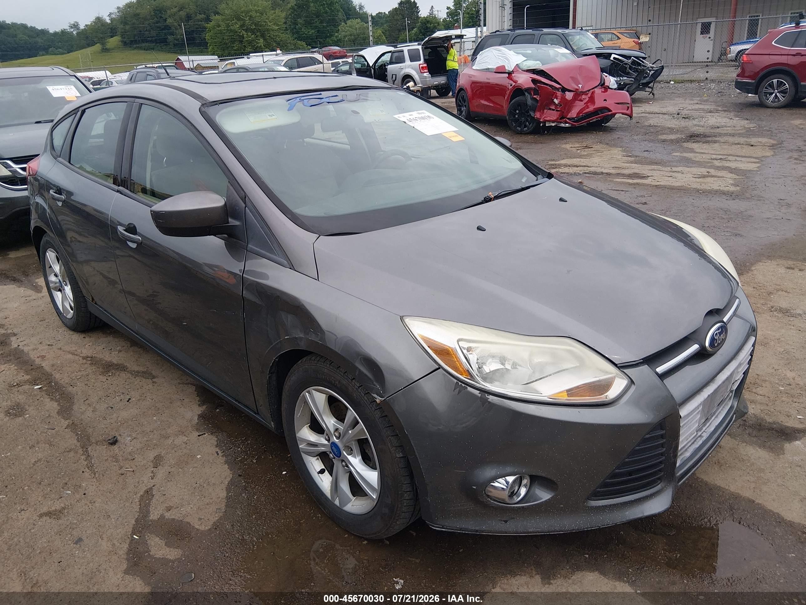 2012 Ford Focus Se Серый vin: 1FAHP3K27CL134480