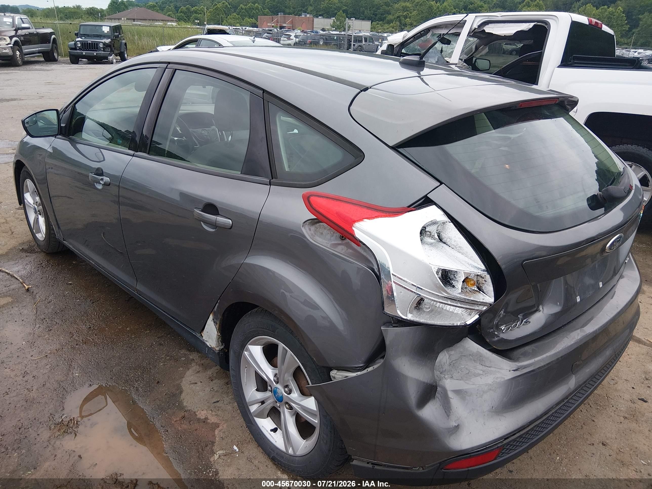 2012 Ford Focus Se Gray vin: 1FAHP3K27CL134480