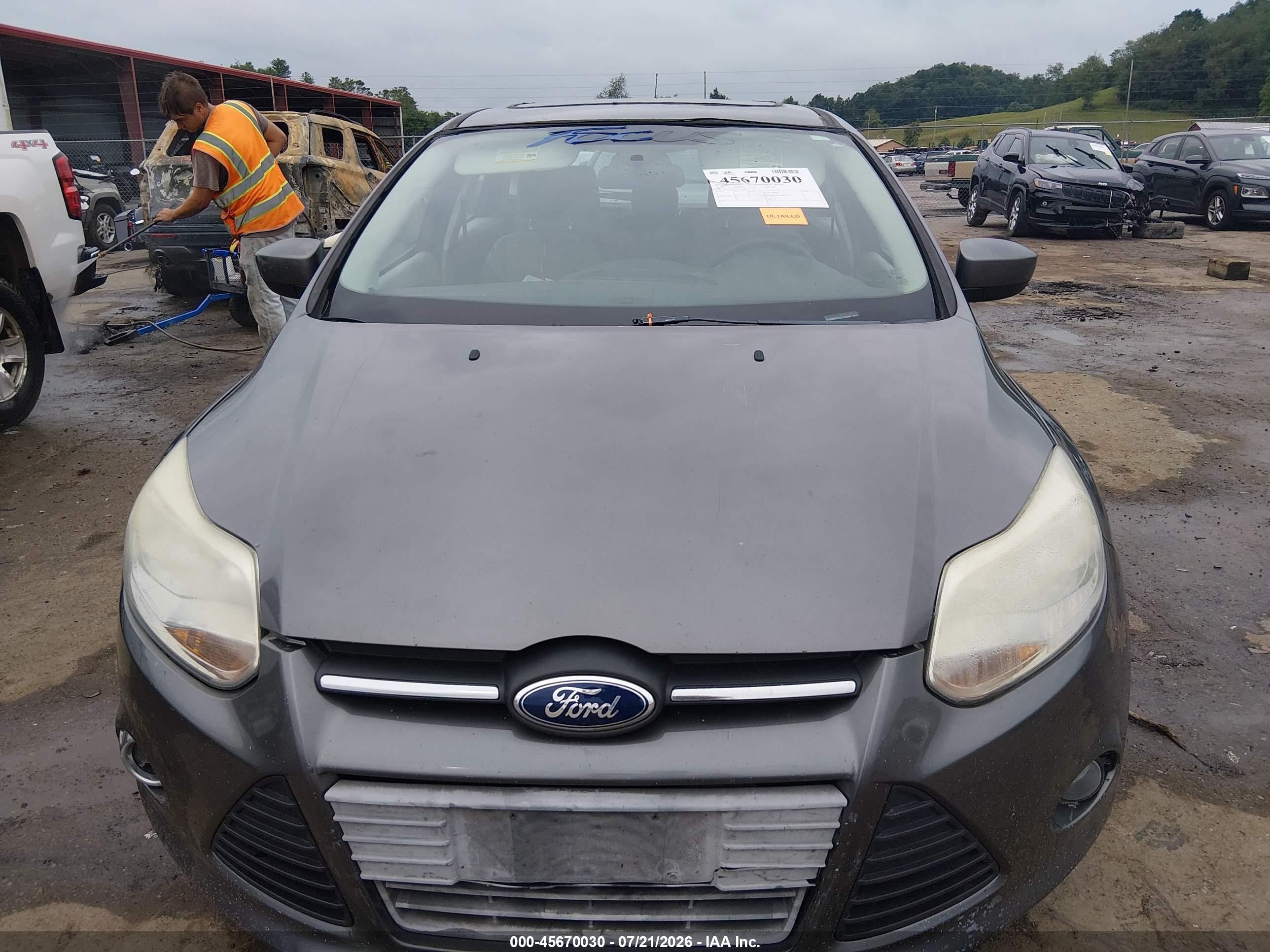2012 Ford Focus Se Gray vin: 1FAHP3K27CL134480