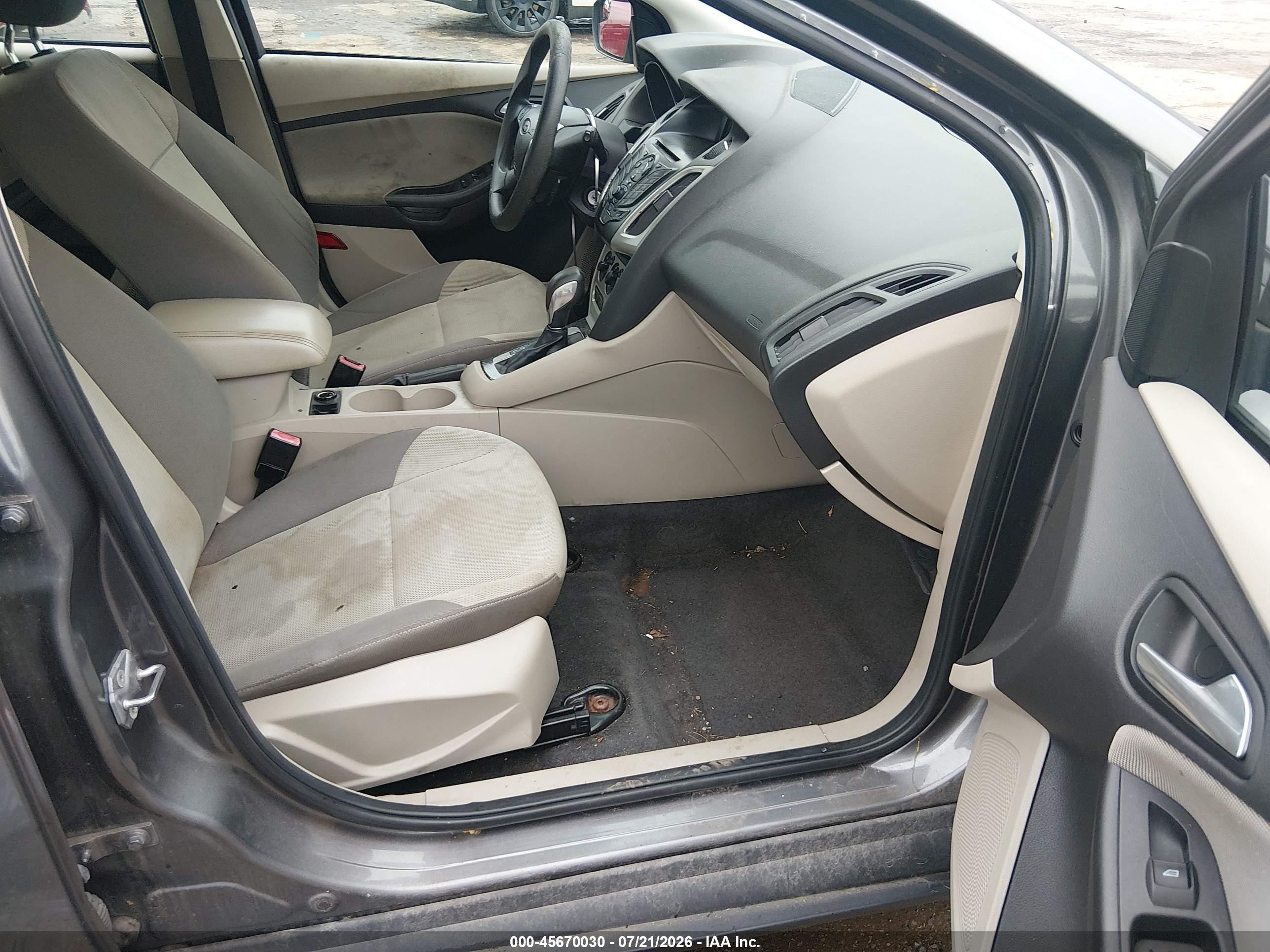 2012 Ford Focus Se Gray vin: 1FAHP3K27CL134480