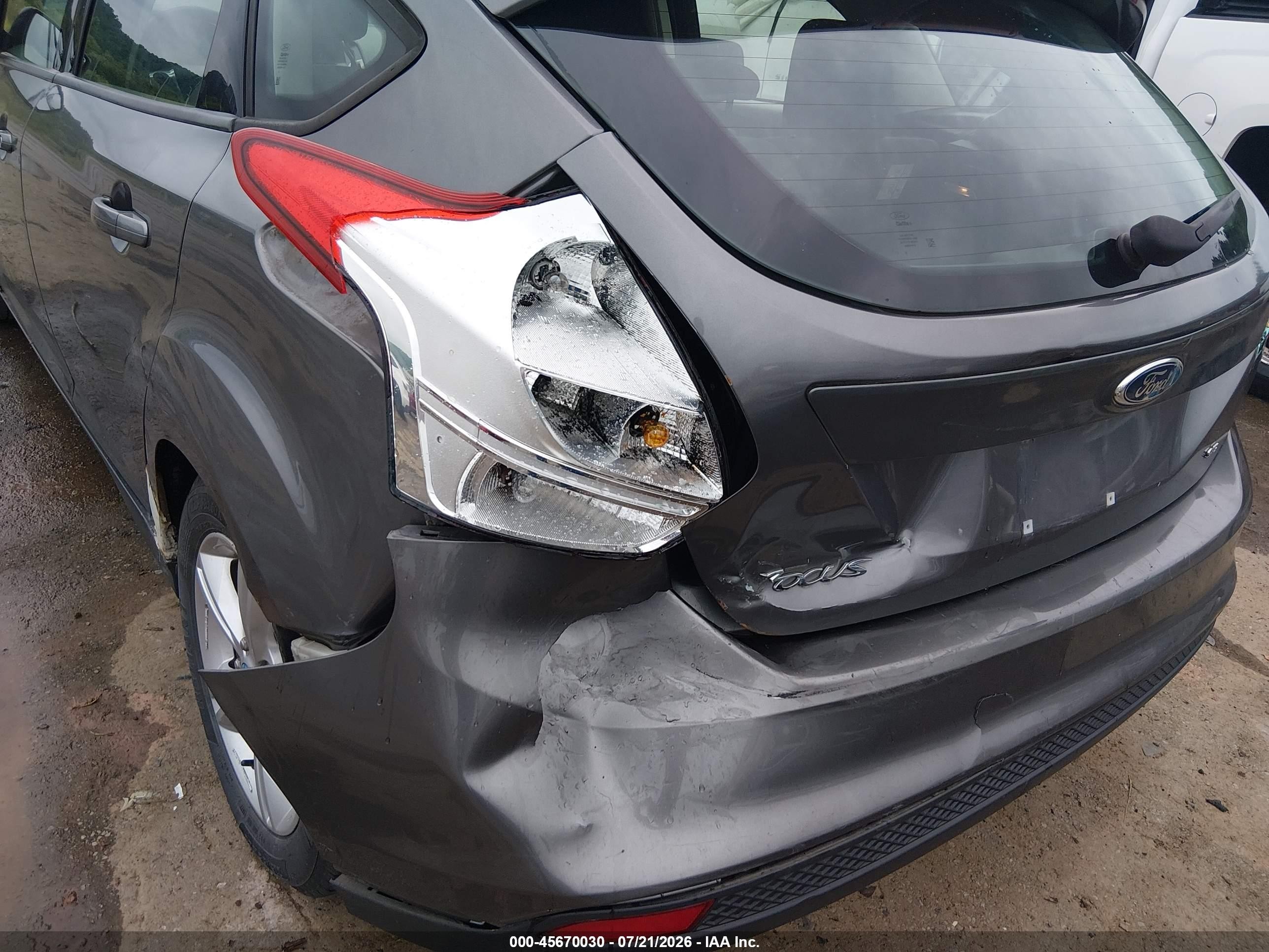 2012 Ford Focus Se Gray vin: 1FAHP3K27CL134480