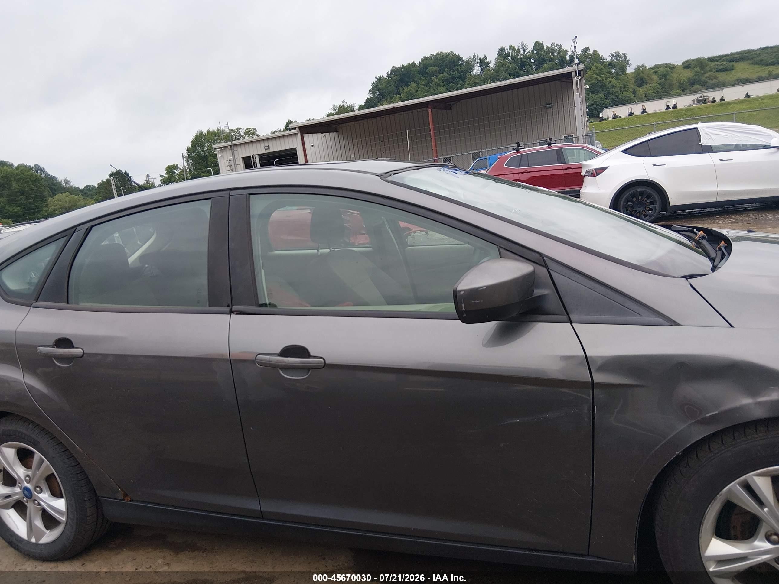 2012 Ford Focus Se Gray vin: 1FAHP3K27CL134480